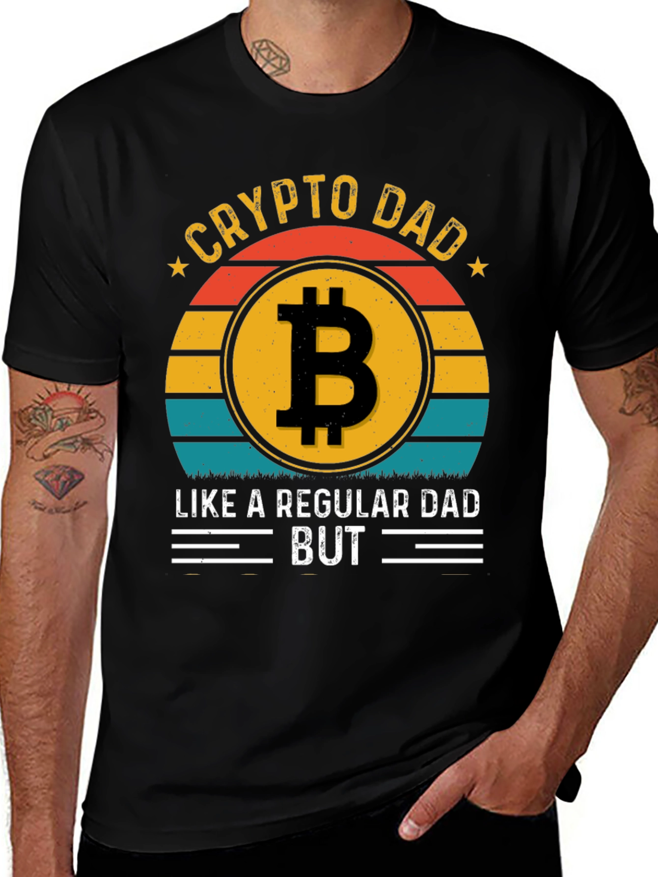 Crypto Dad T-Shirt - Bitcoin Lover