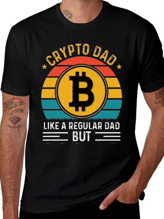 Crypto Dad T-Shirt - Bitcoin Lover