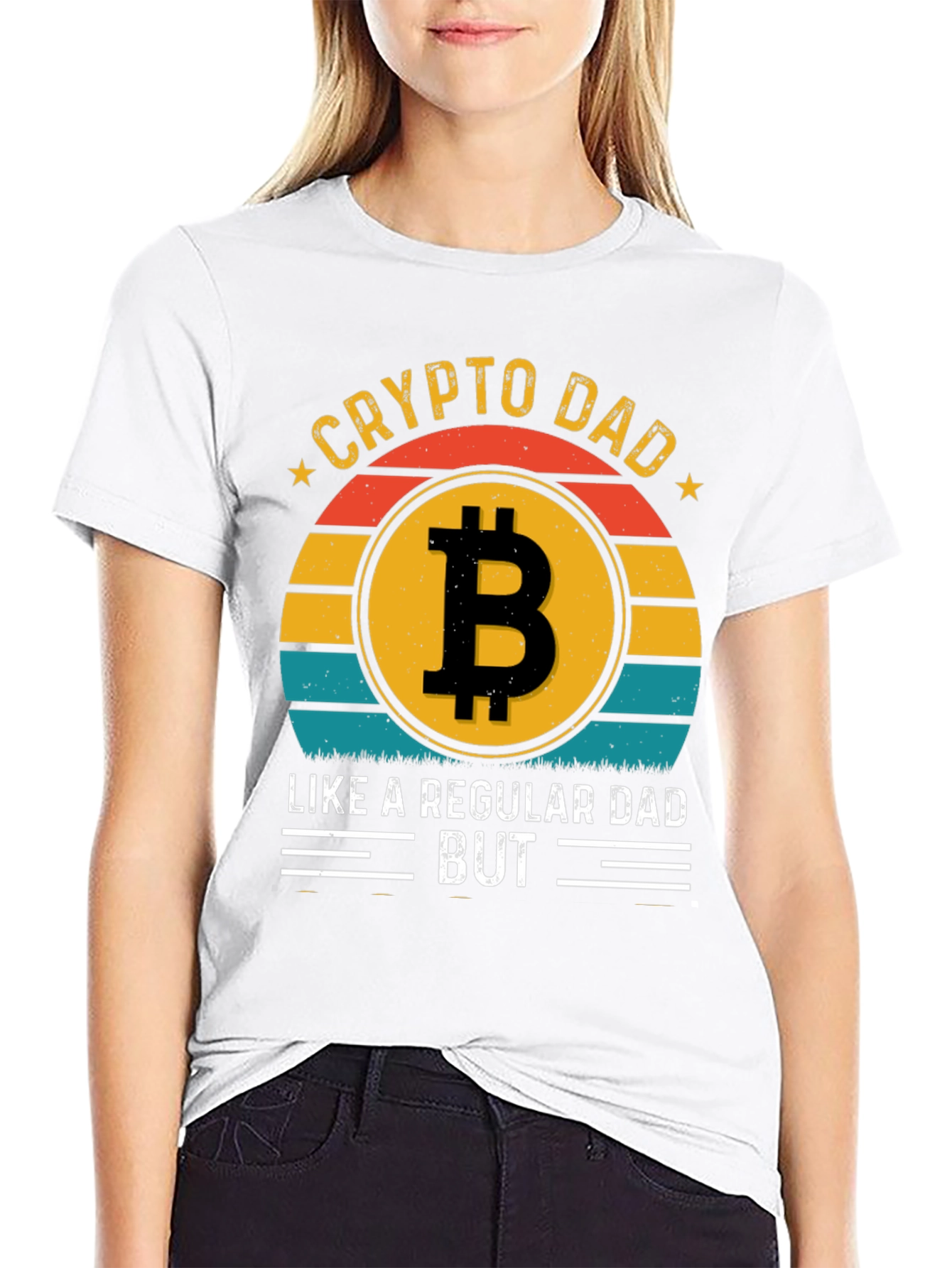 Crypto Dad T-Shirt - Bitcoin Lover