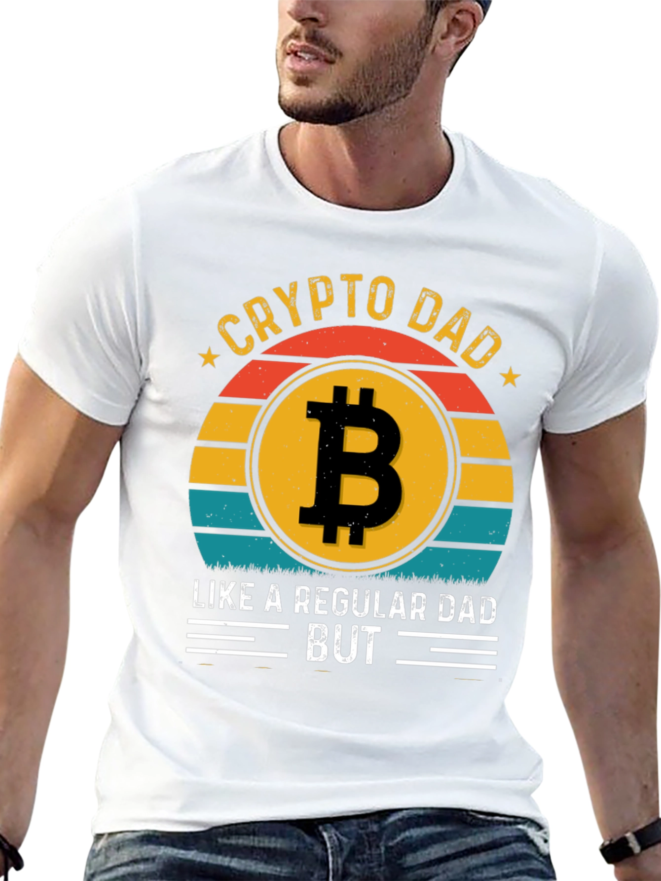 Crypto Dad T-Shirt - Bitcoin Lover