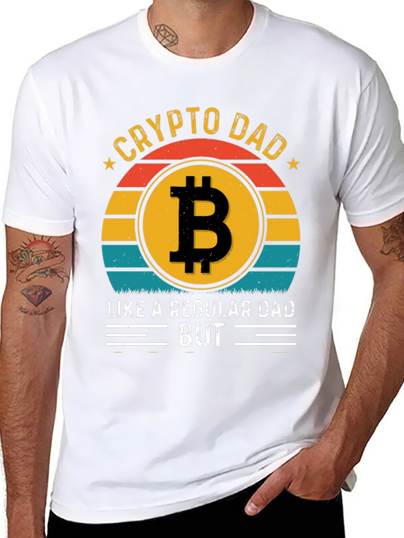 Crypto Dad T-Shirt - Bitcoin Lover
