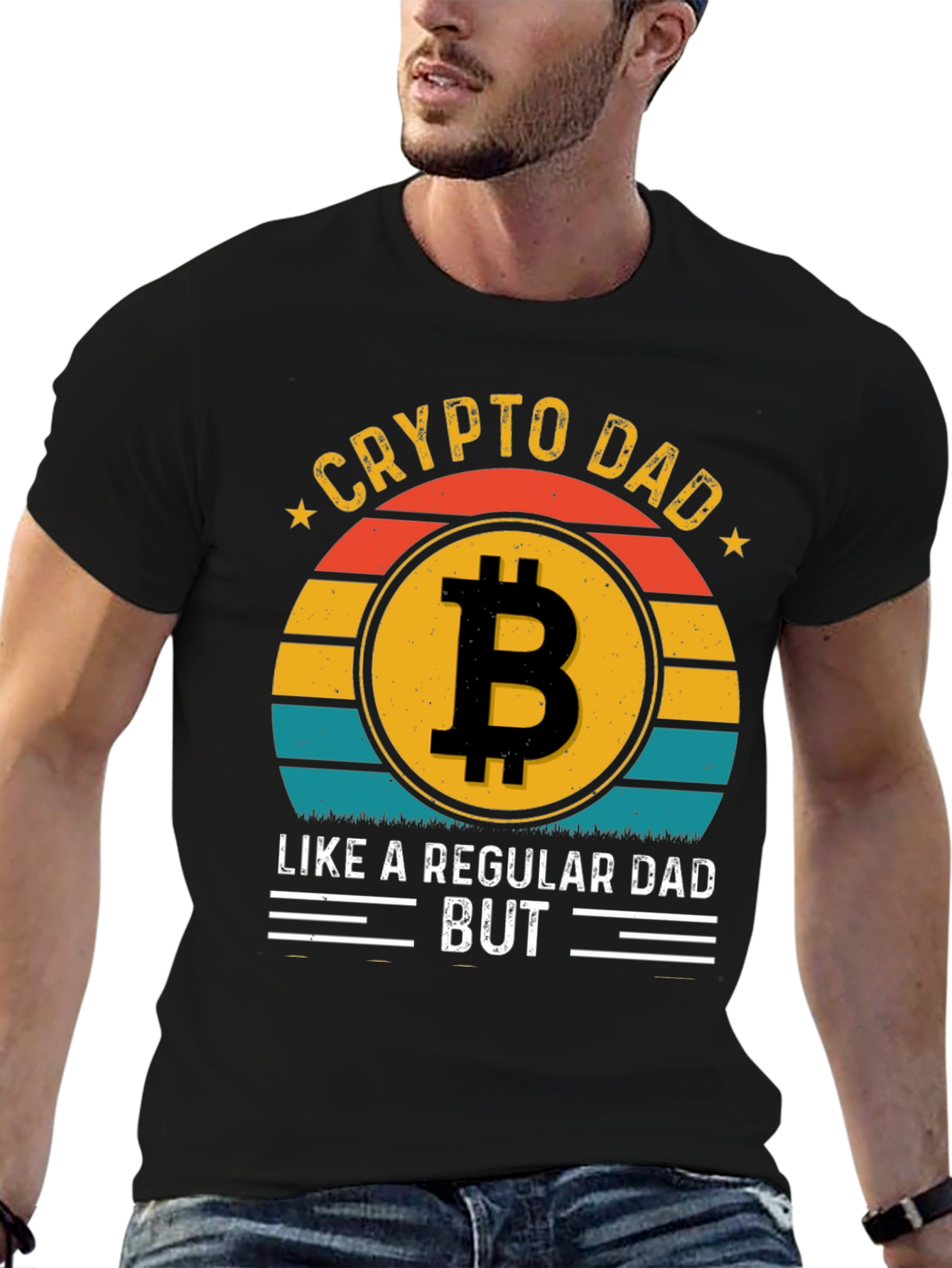 Crypto Dad T-Shirt - Bitcoin Lover