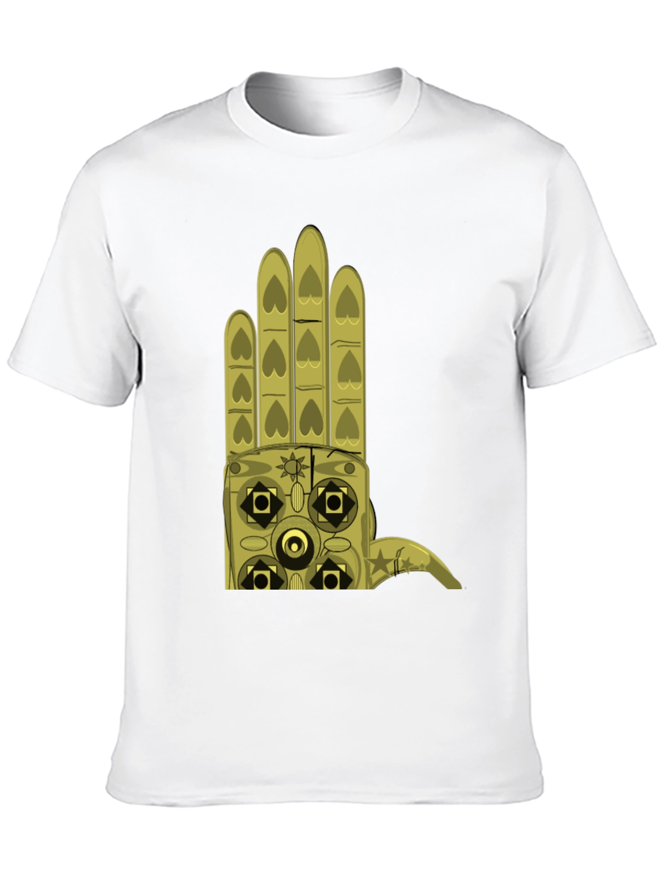 Graphic Hand Print Black T-Shirt