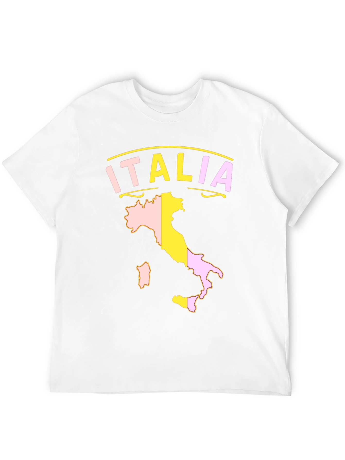 Italia Map T-Shirt - Black Graphic Tee