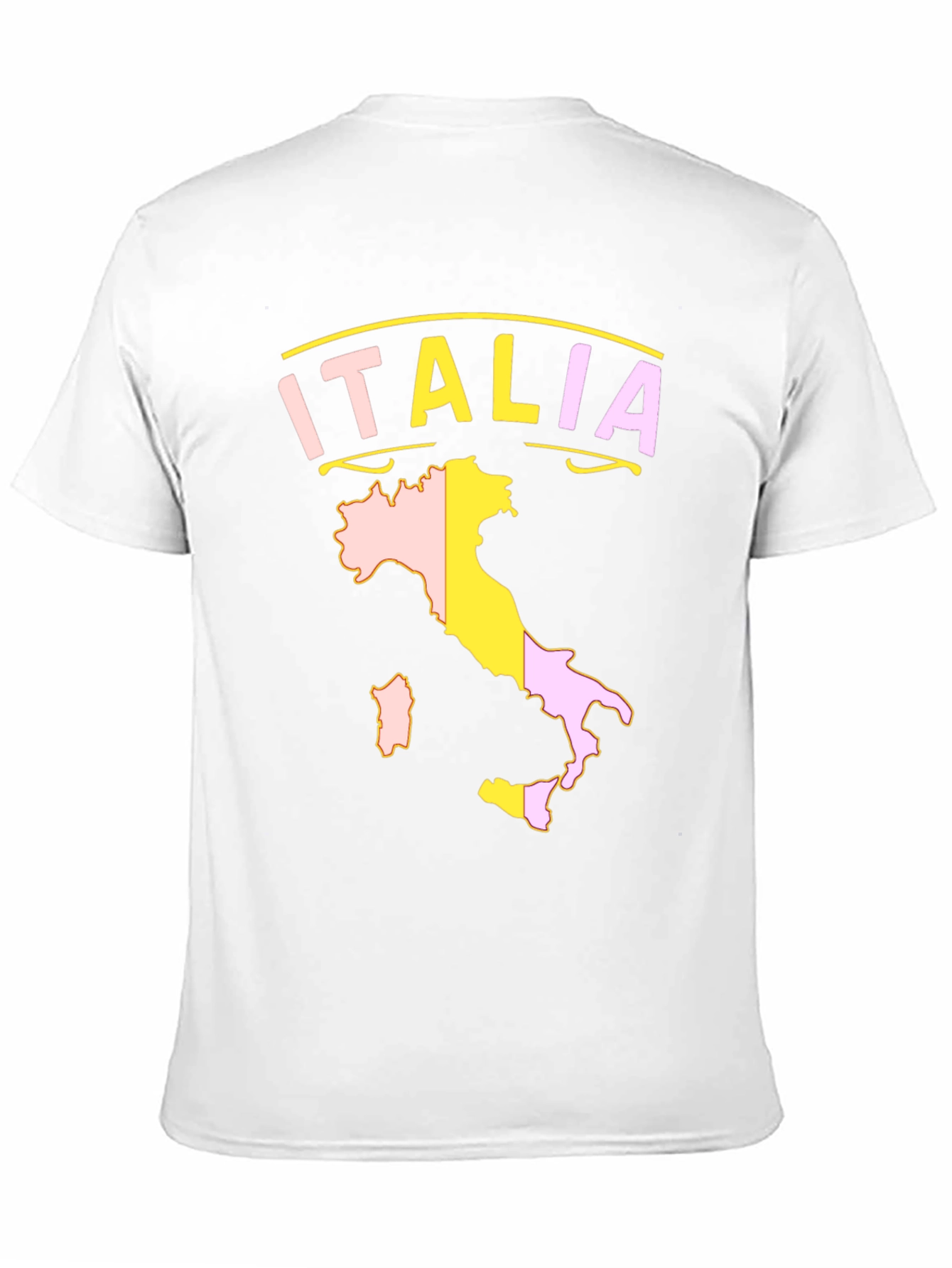 Italia Map T-Shirt - Black Graphic Tee