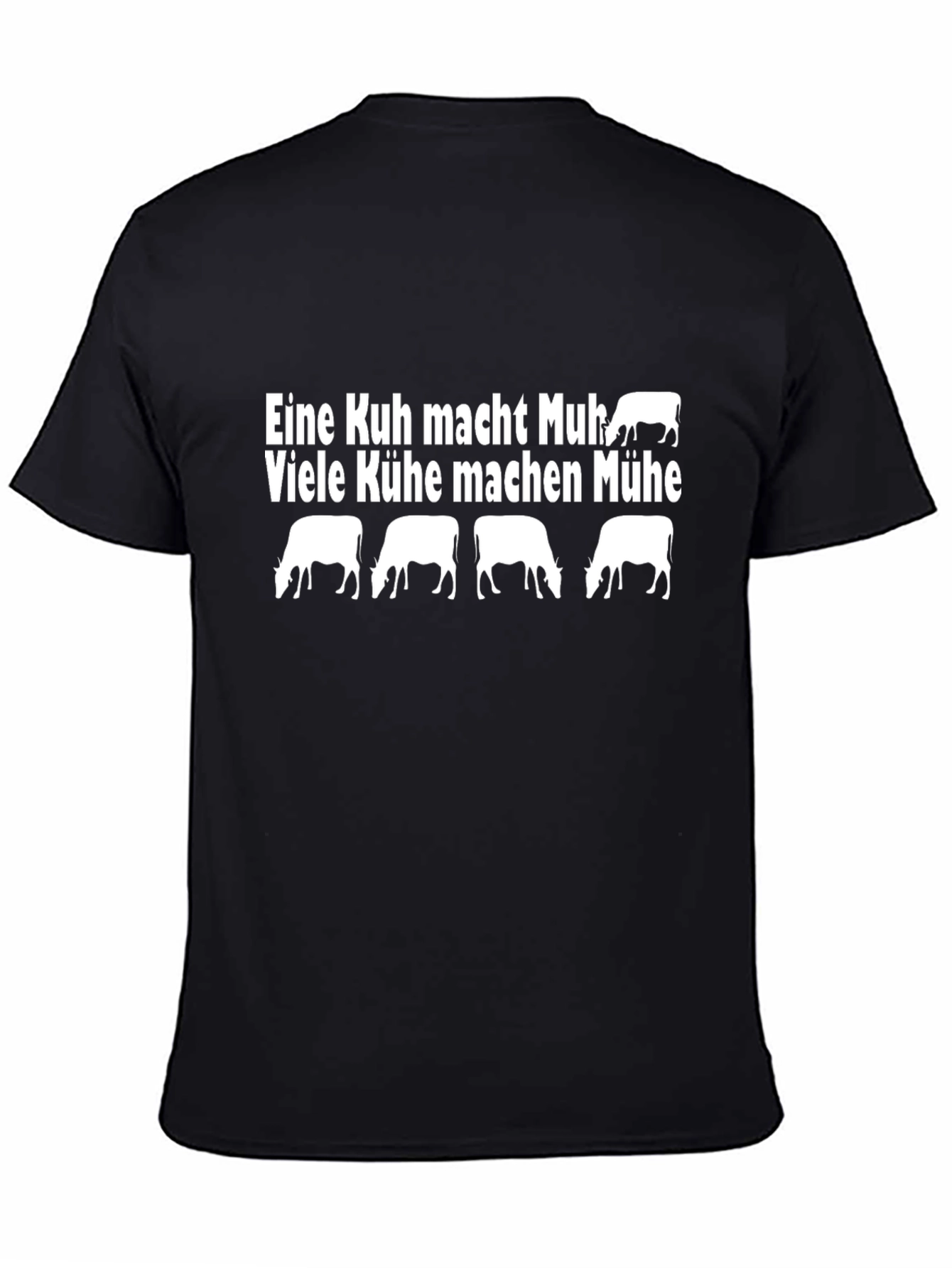 Funny German Cow T-Shirt: Eine Kuh Macht Muh!