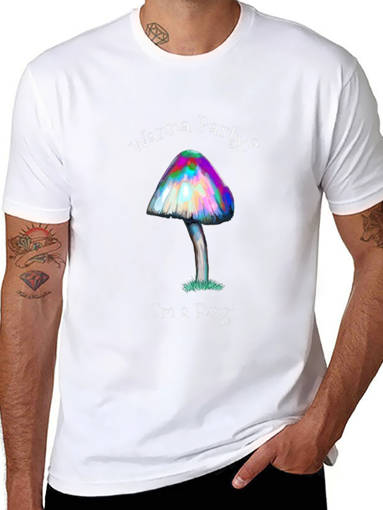 Wanna Party? Mushroom Fungi T-Shirt