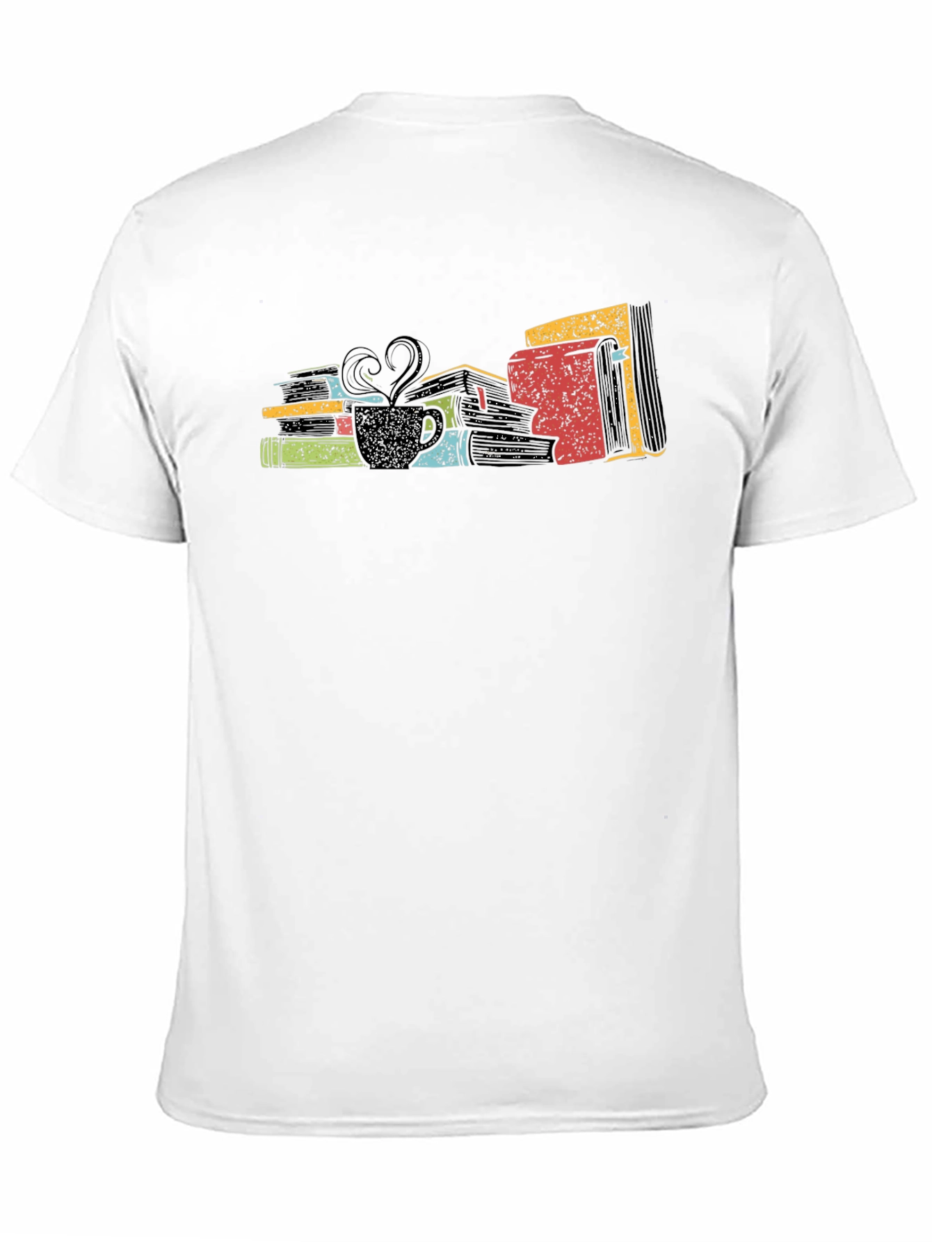Book Lover T-Shirt: Books & Coffee Graphic Tee