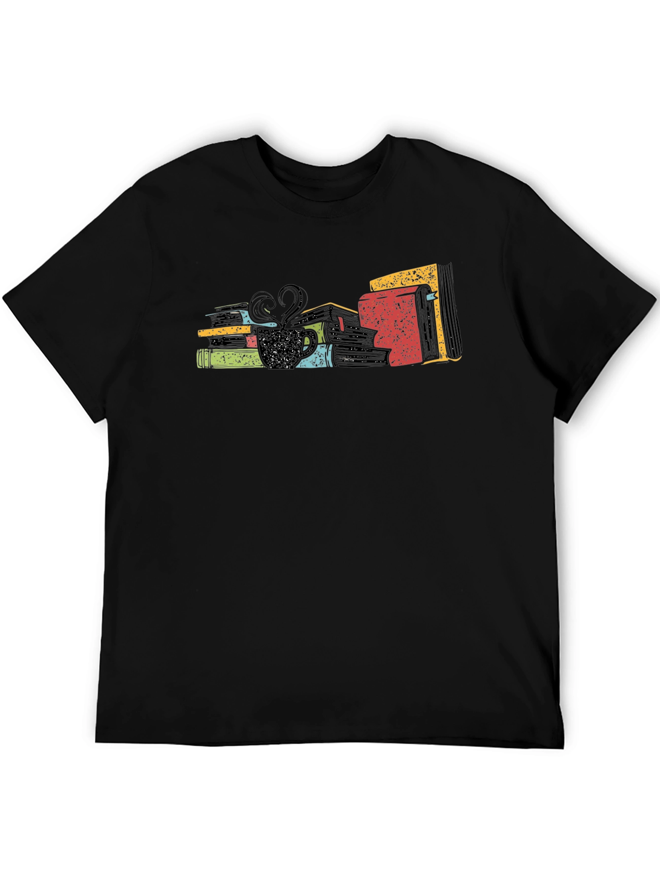 Book Lover T-Shirt: Books & Coffee Graphic Tee