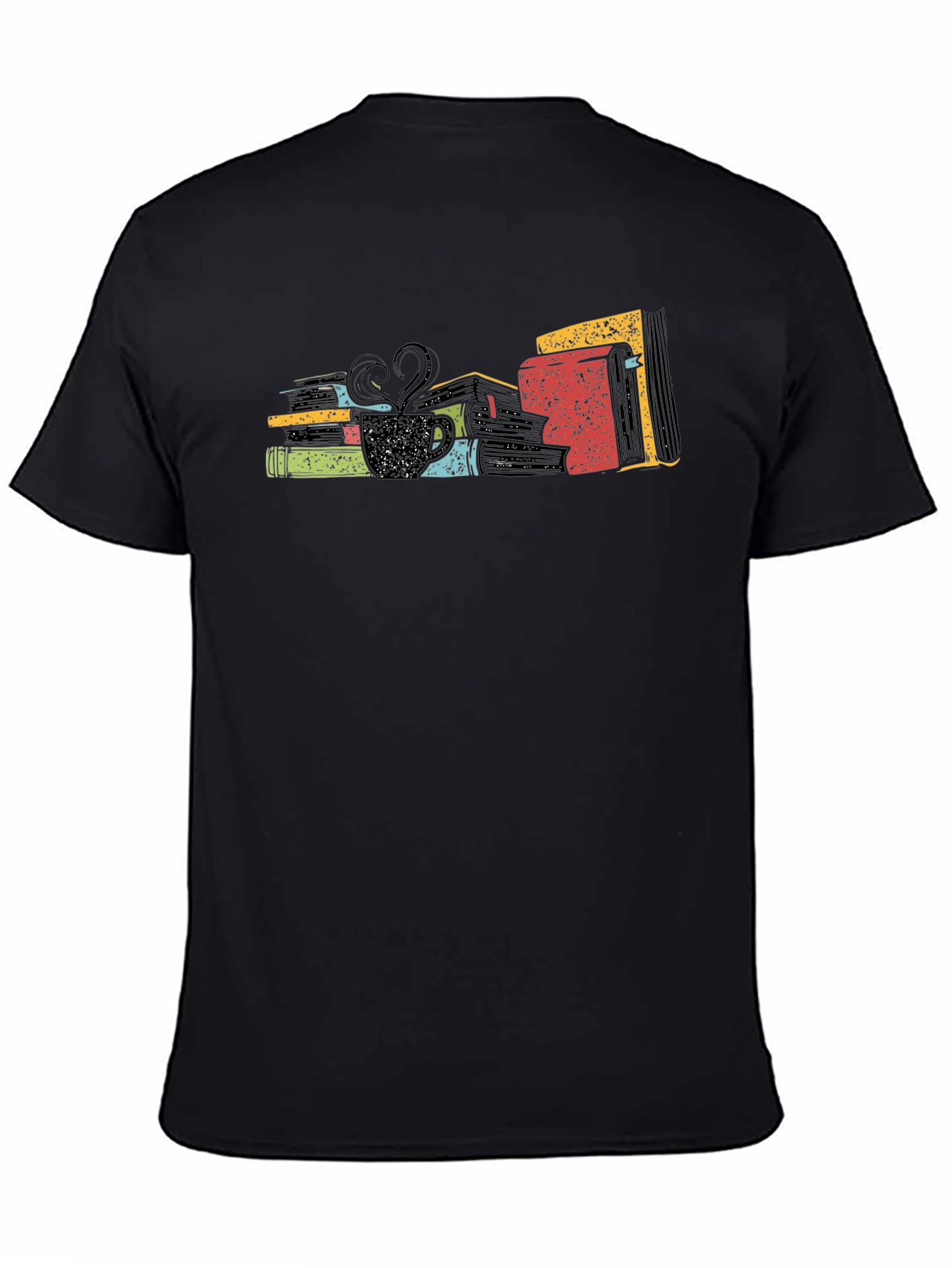 Book Lover T-Shirt: Books & Coffee Graphic Tee
