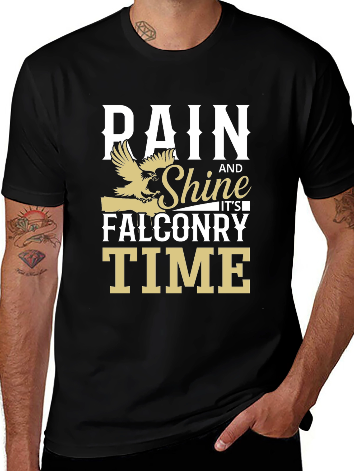 Pain and Shine Falconry Time T-Shirt