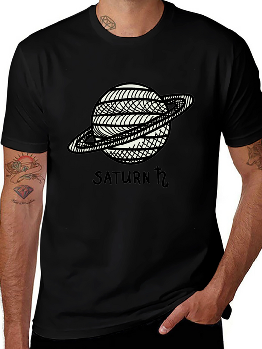 Saturn Graphic T-Shirt - Celestial Style