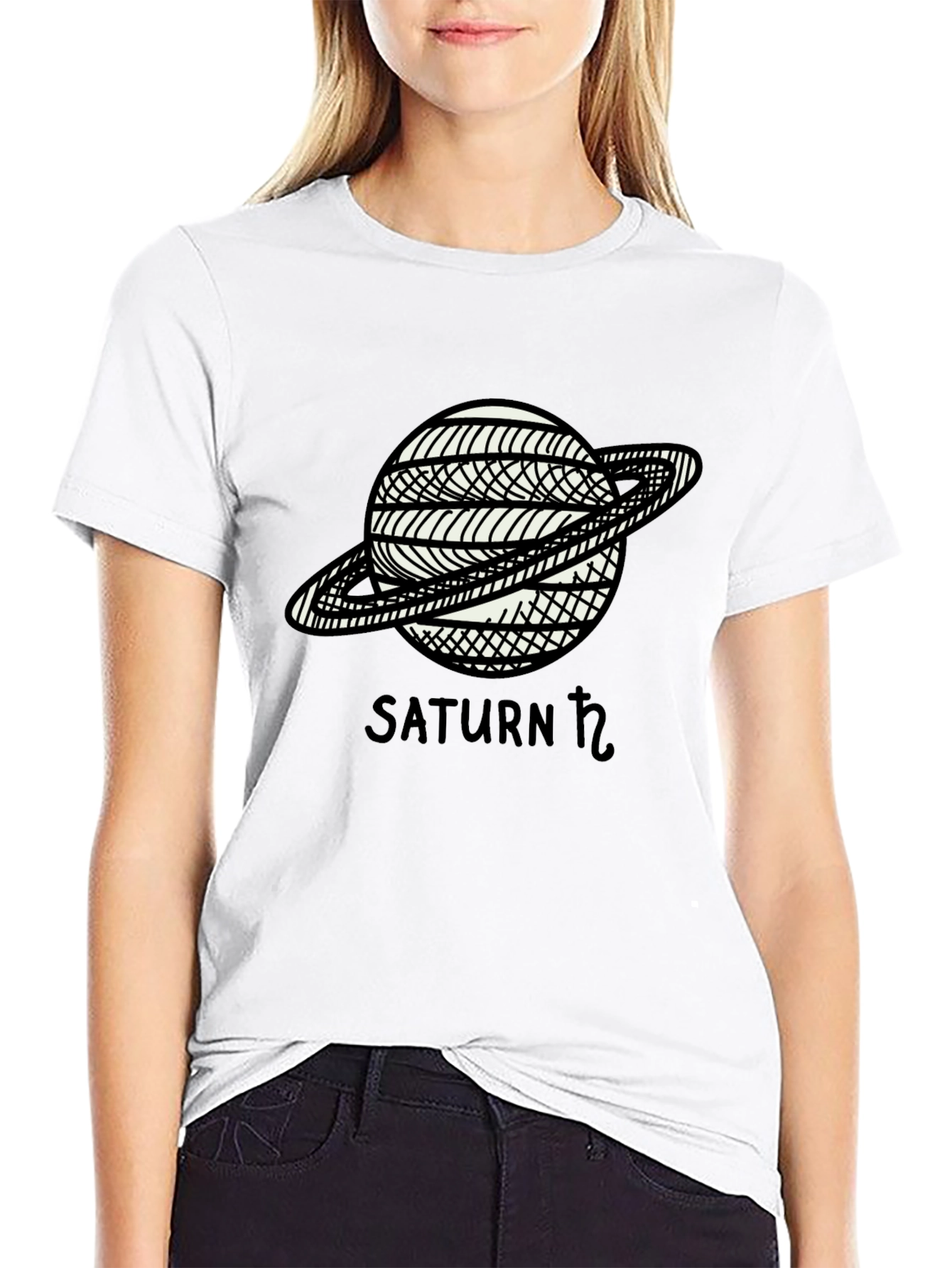 Saturn Graphic T-Shirt - Celestial Style