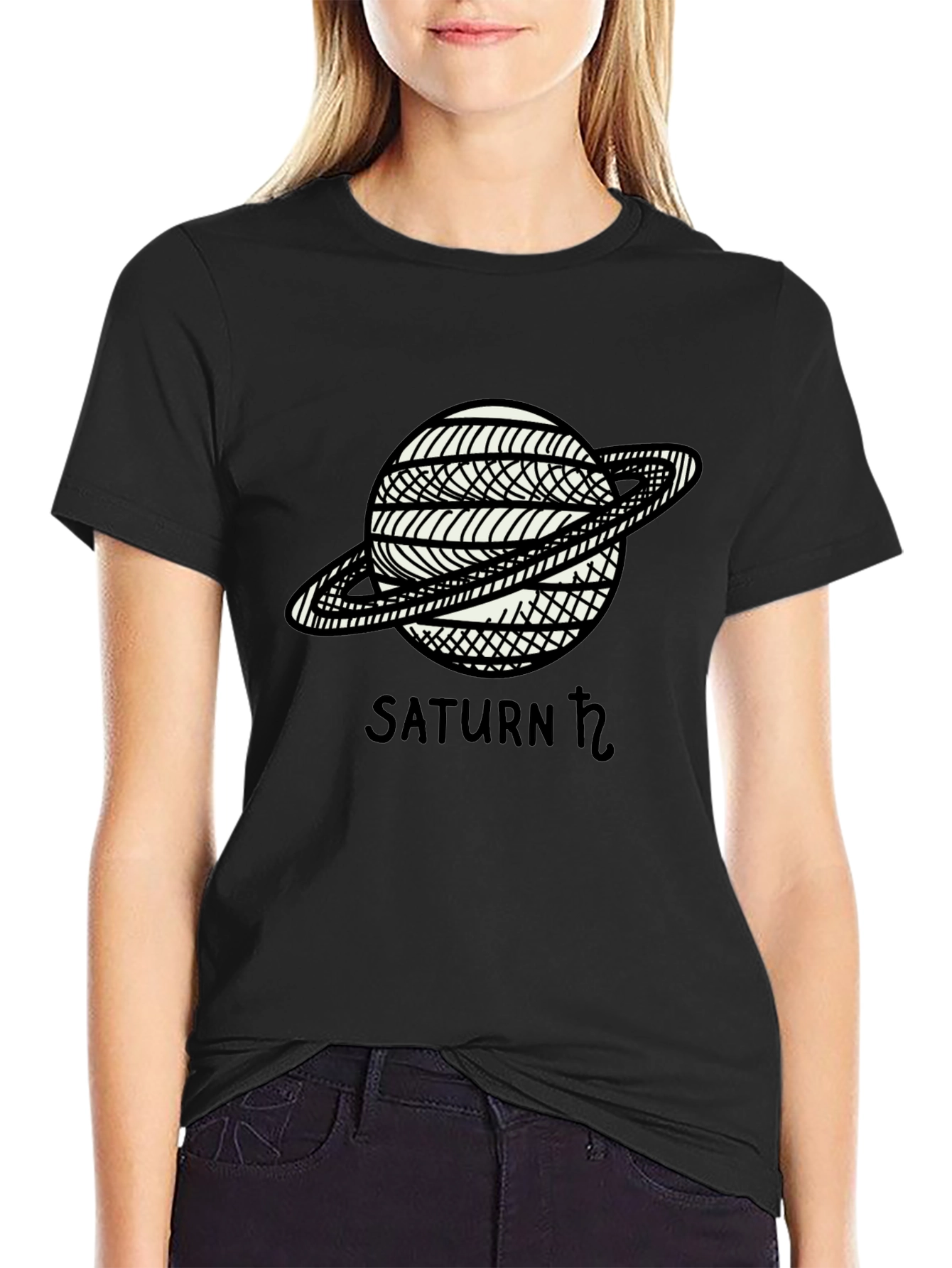 Saturn Graphic T-Shirt - Celestial Style