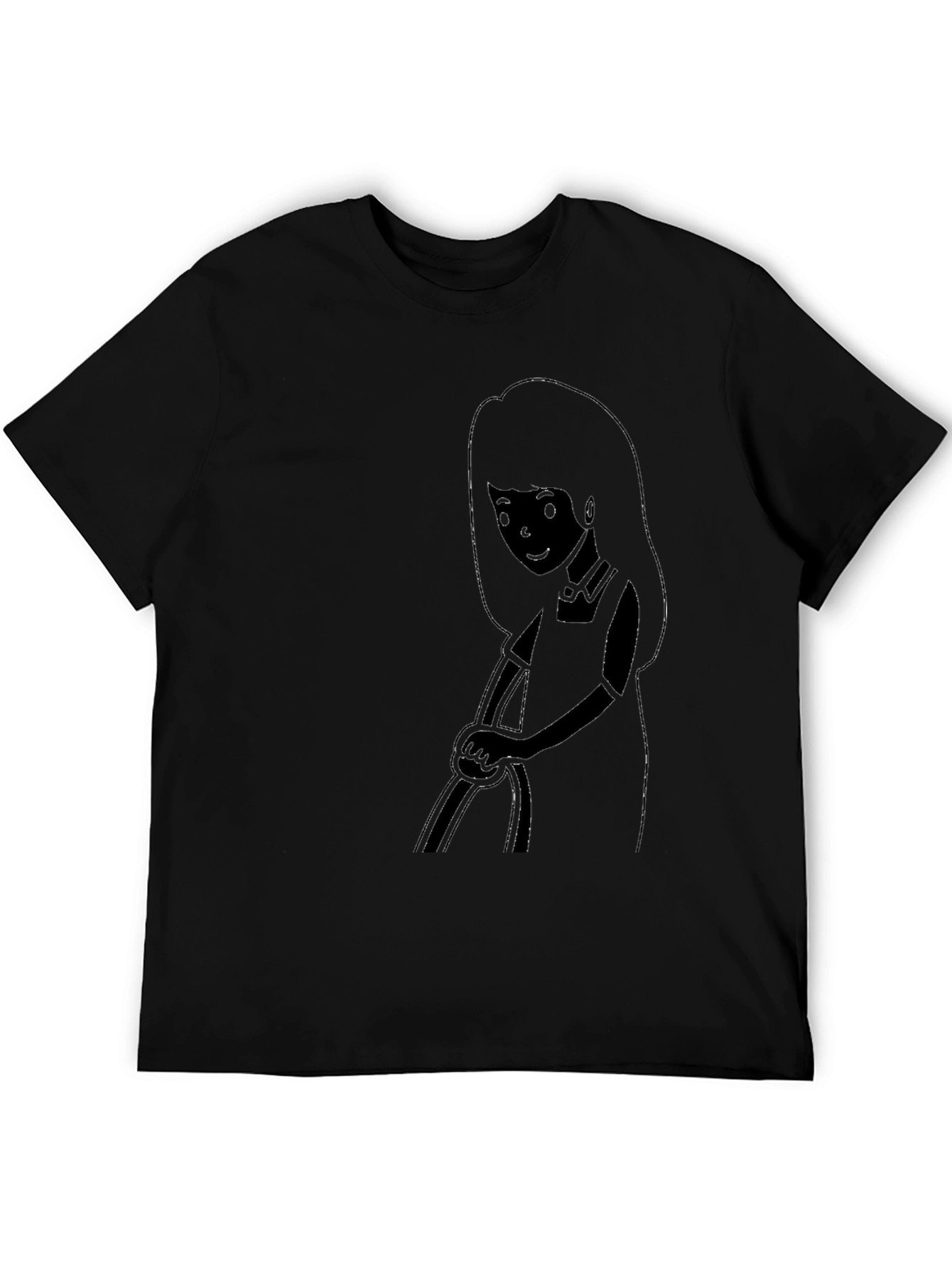 Black Graphic Print T-Shirt