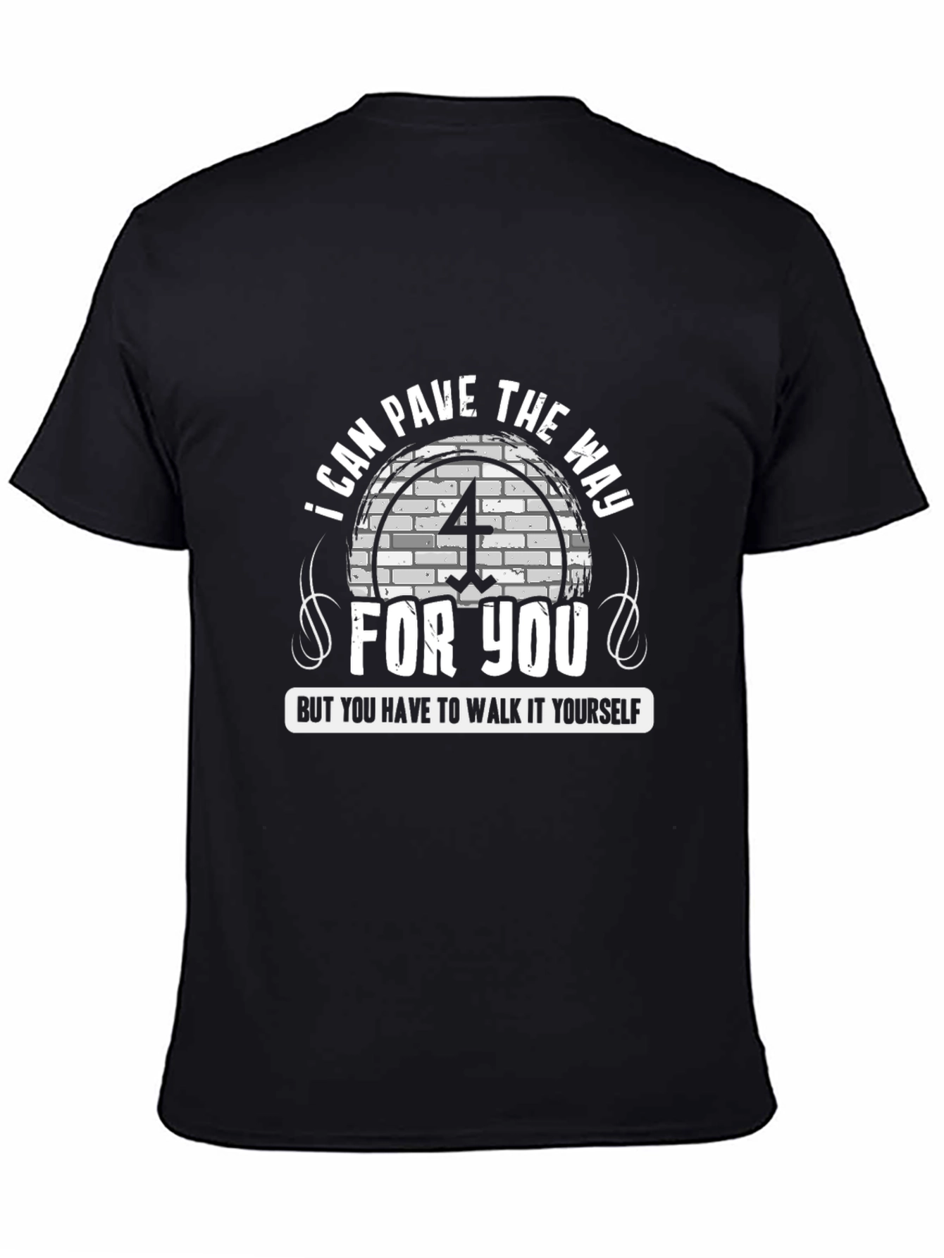 Pave The Way Graphic T-Shirt - Unisex Black Tee