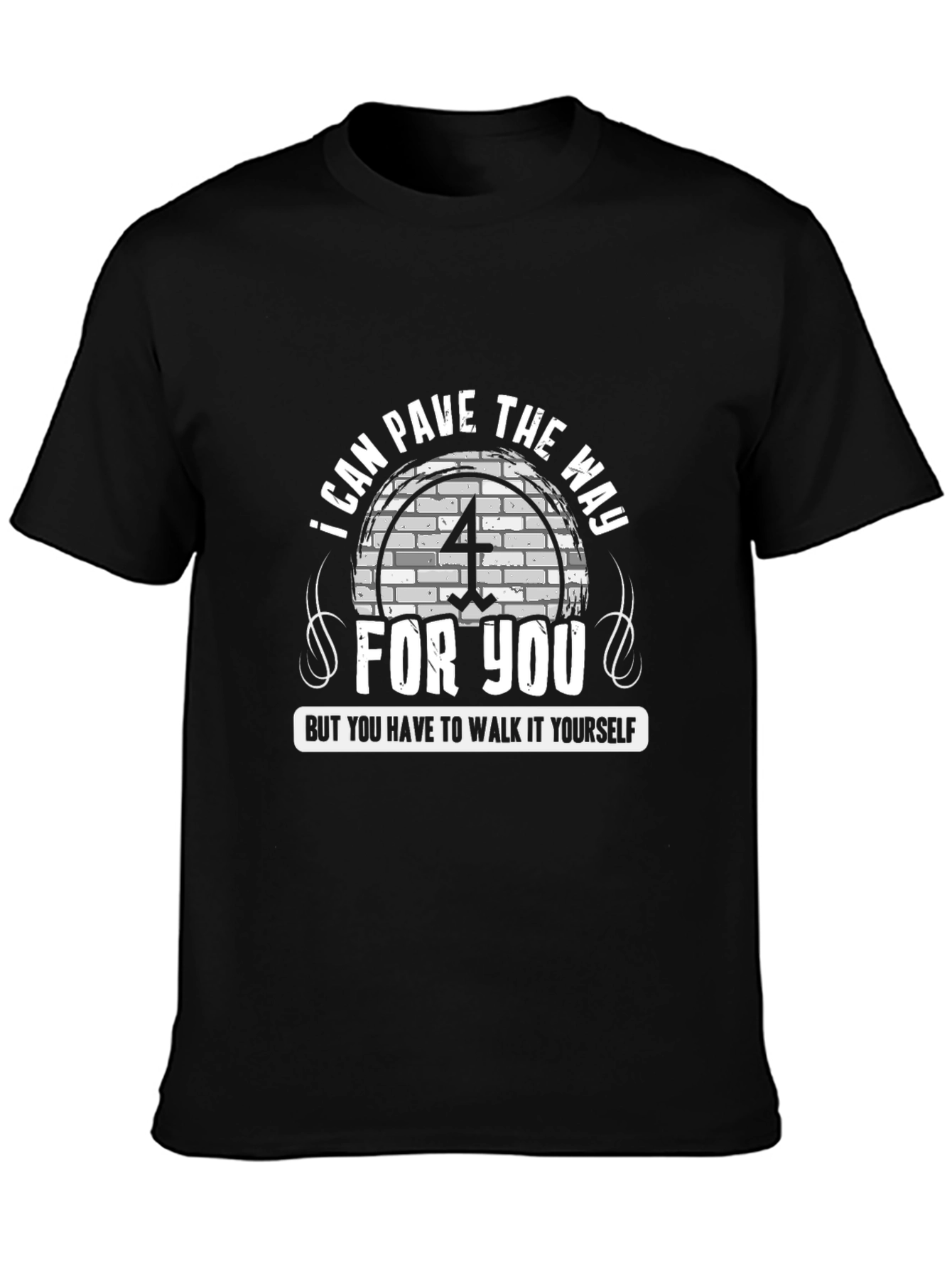 Pave The Way Graphic T-Shirt - Unisex Black Tee