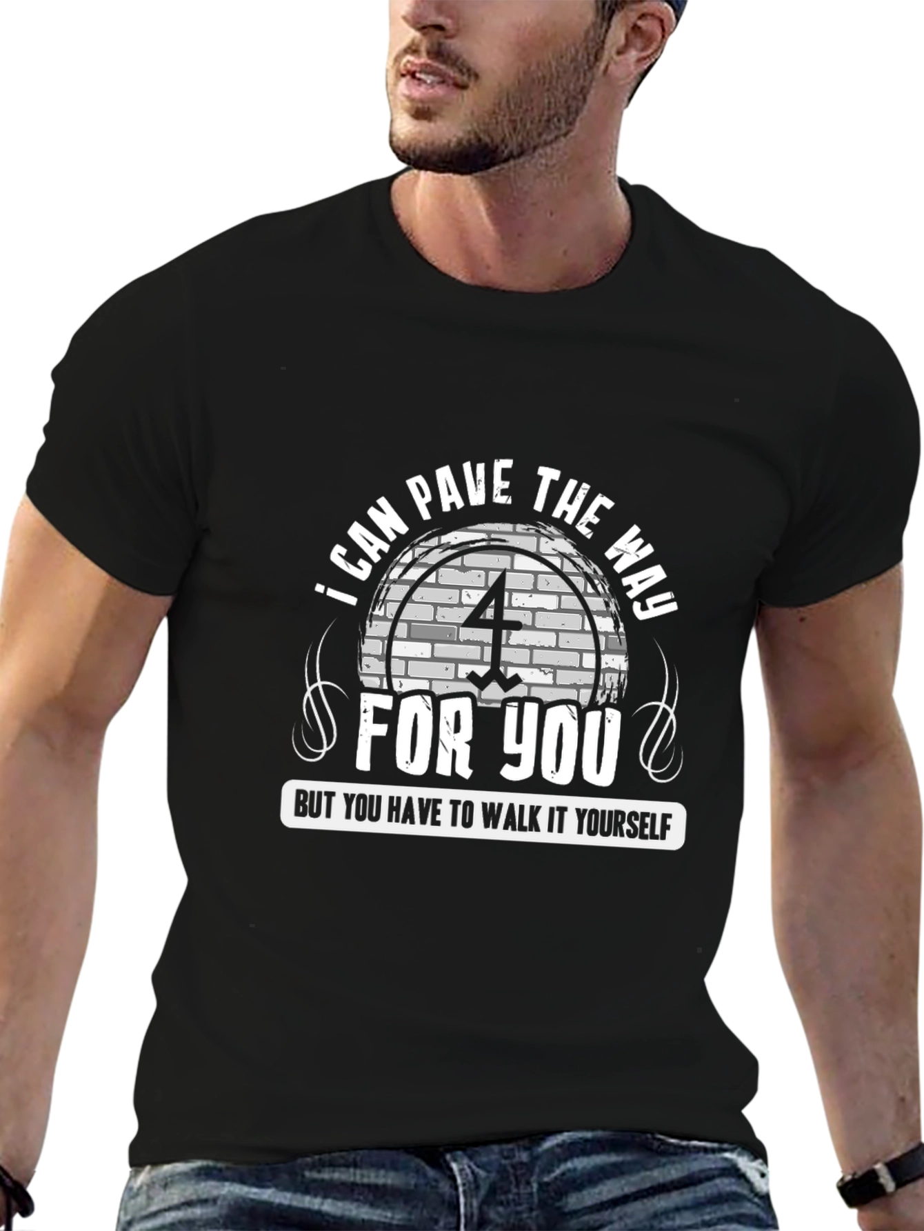 Pave The Way Graphic T-Shirt - Unisex Black Tee