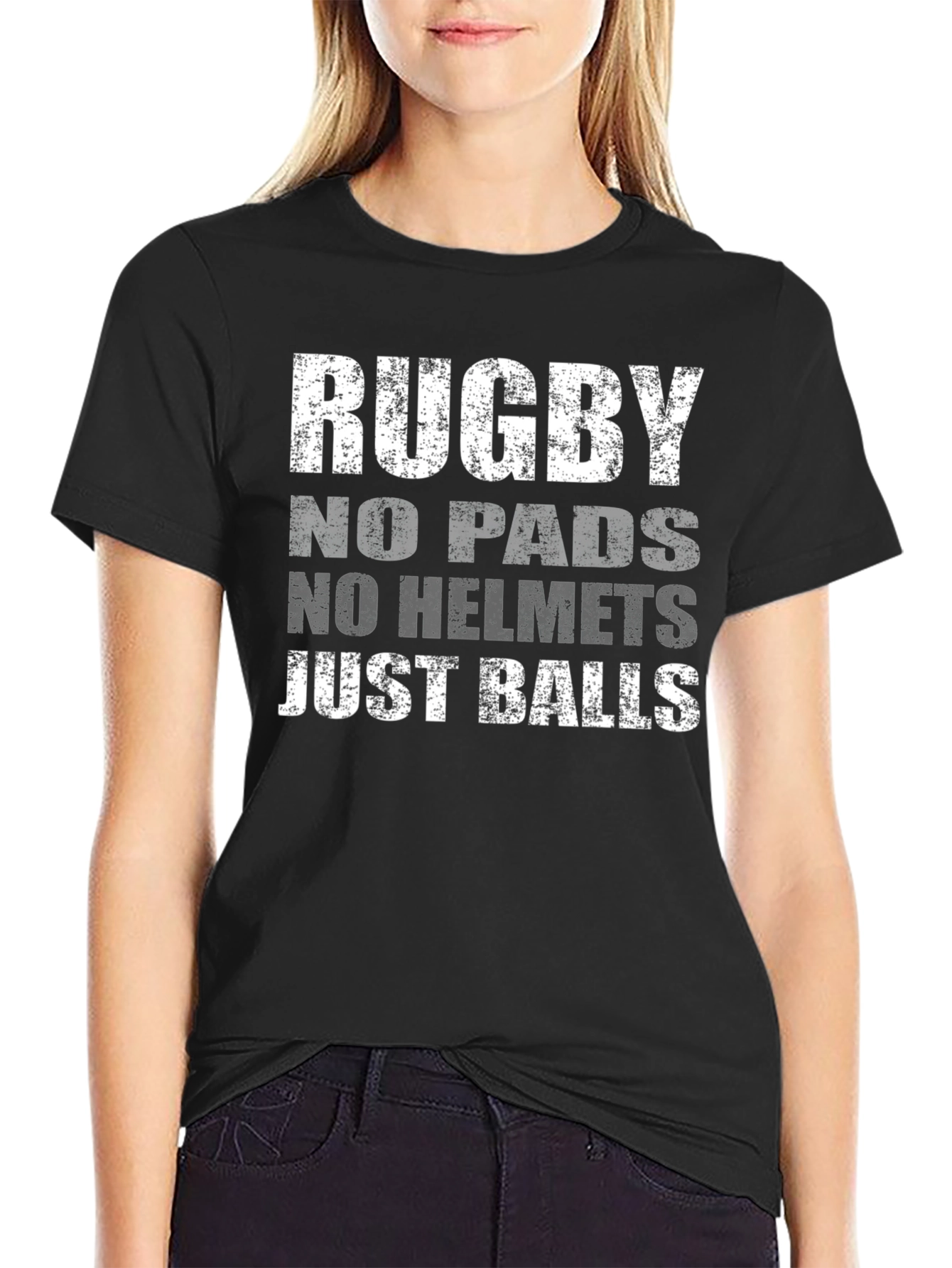 Rugby No Pads No Helmet Just Balls T-Shirt