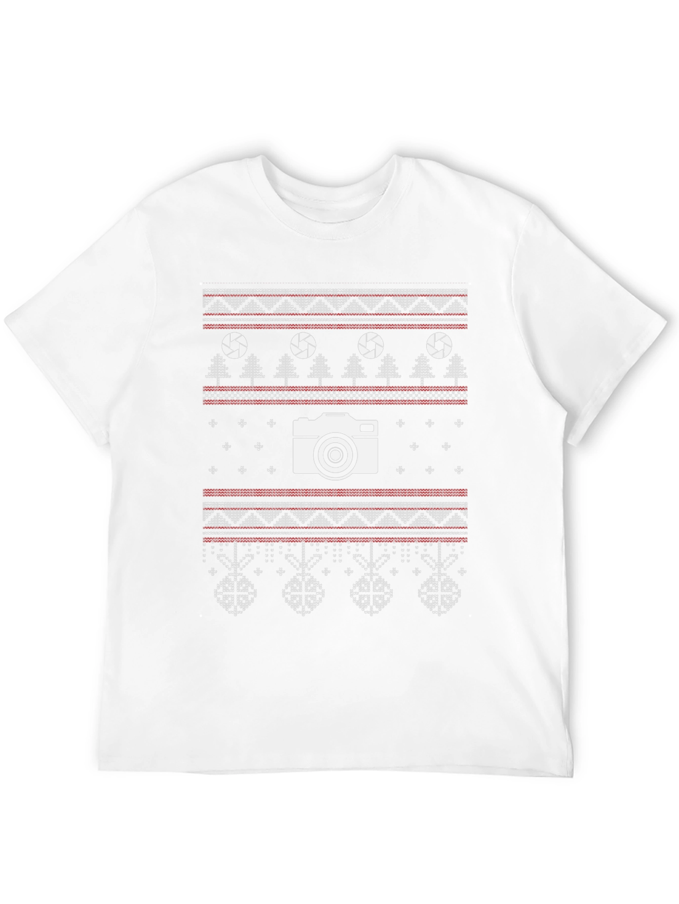 Photographer Christmas T-Shirt - Ugly Sweater Style