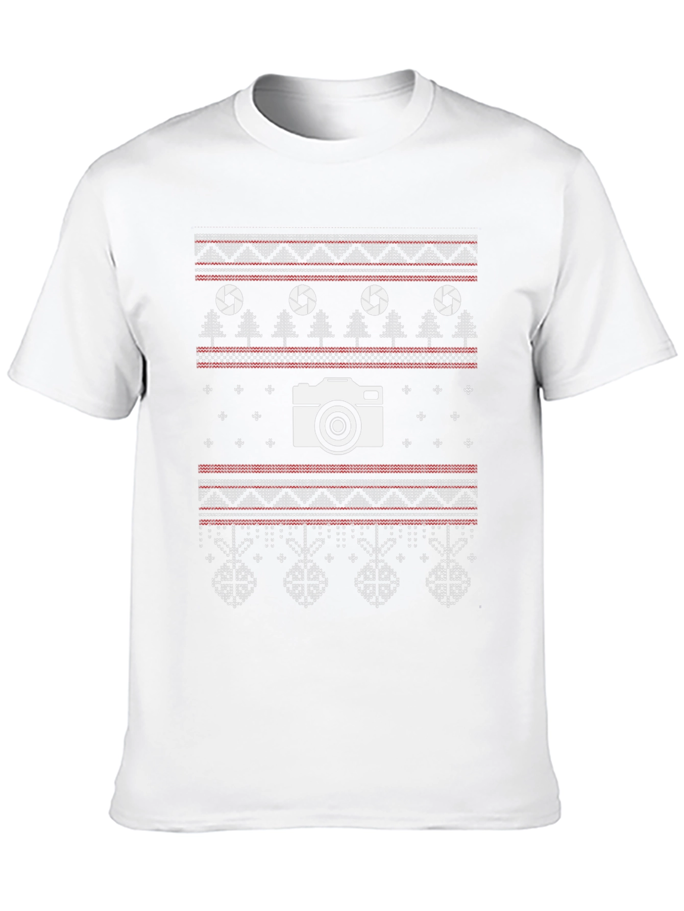 Photographer Christmas T-Shirt - Ugly Sweater Style
