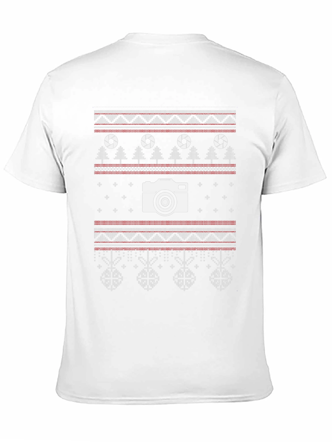 Photographer Christmas T-Shirt - Ugly Sweater Style