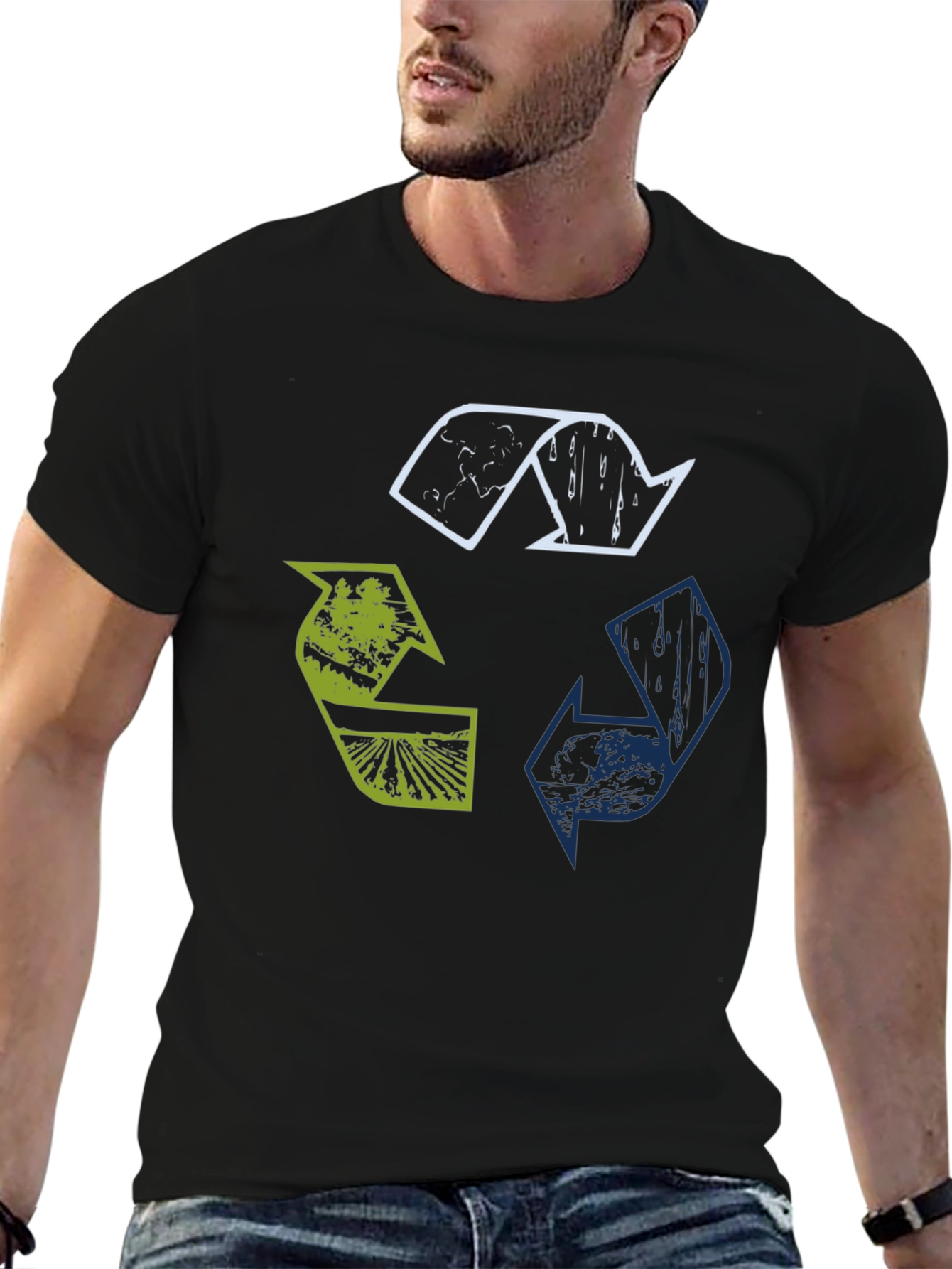 Eco Recycle Symbol Graphic T-Shirt