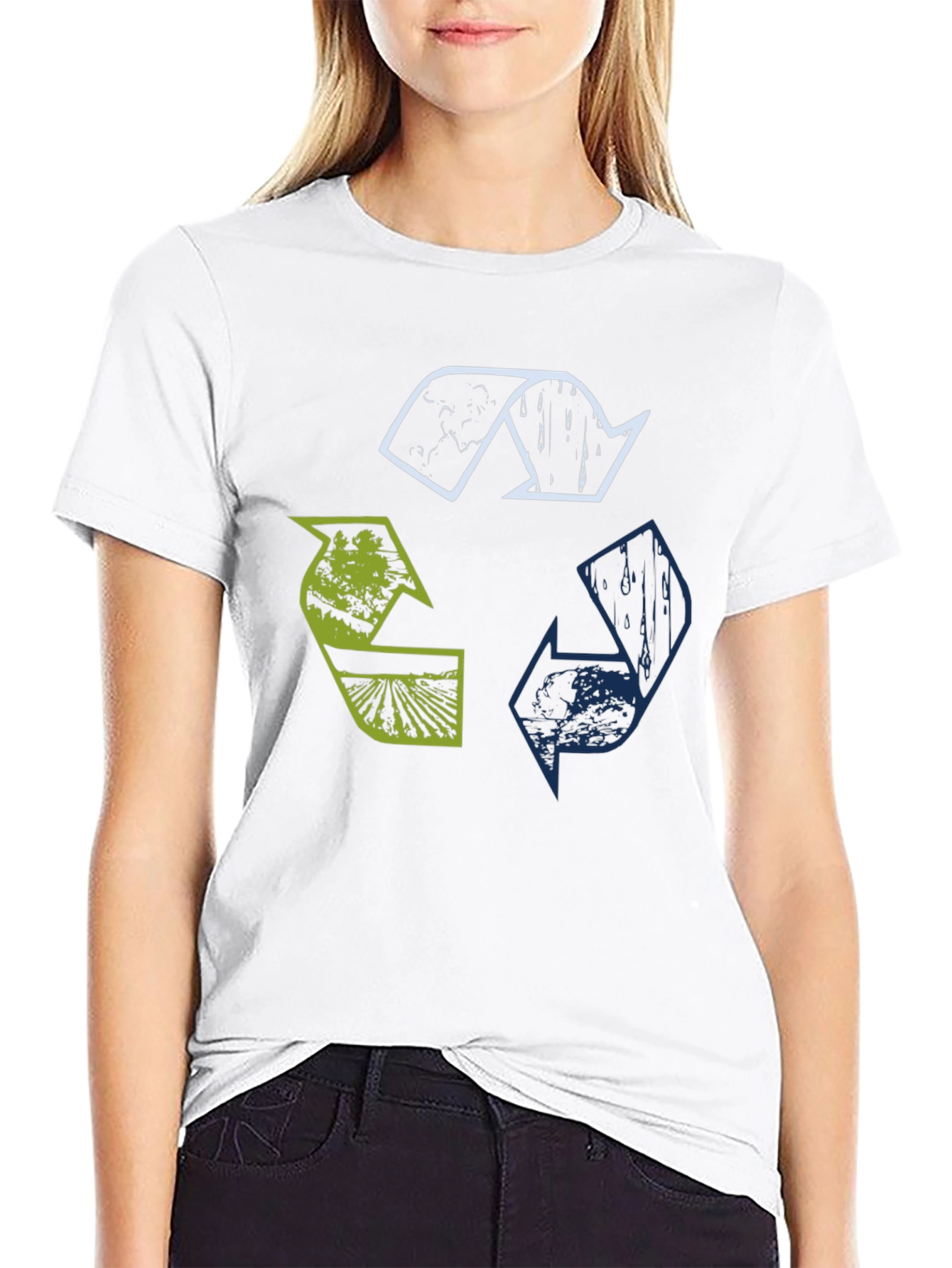 Eco Recycle Symbol Graphic T-Shirt