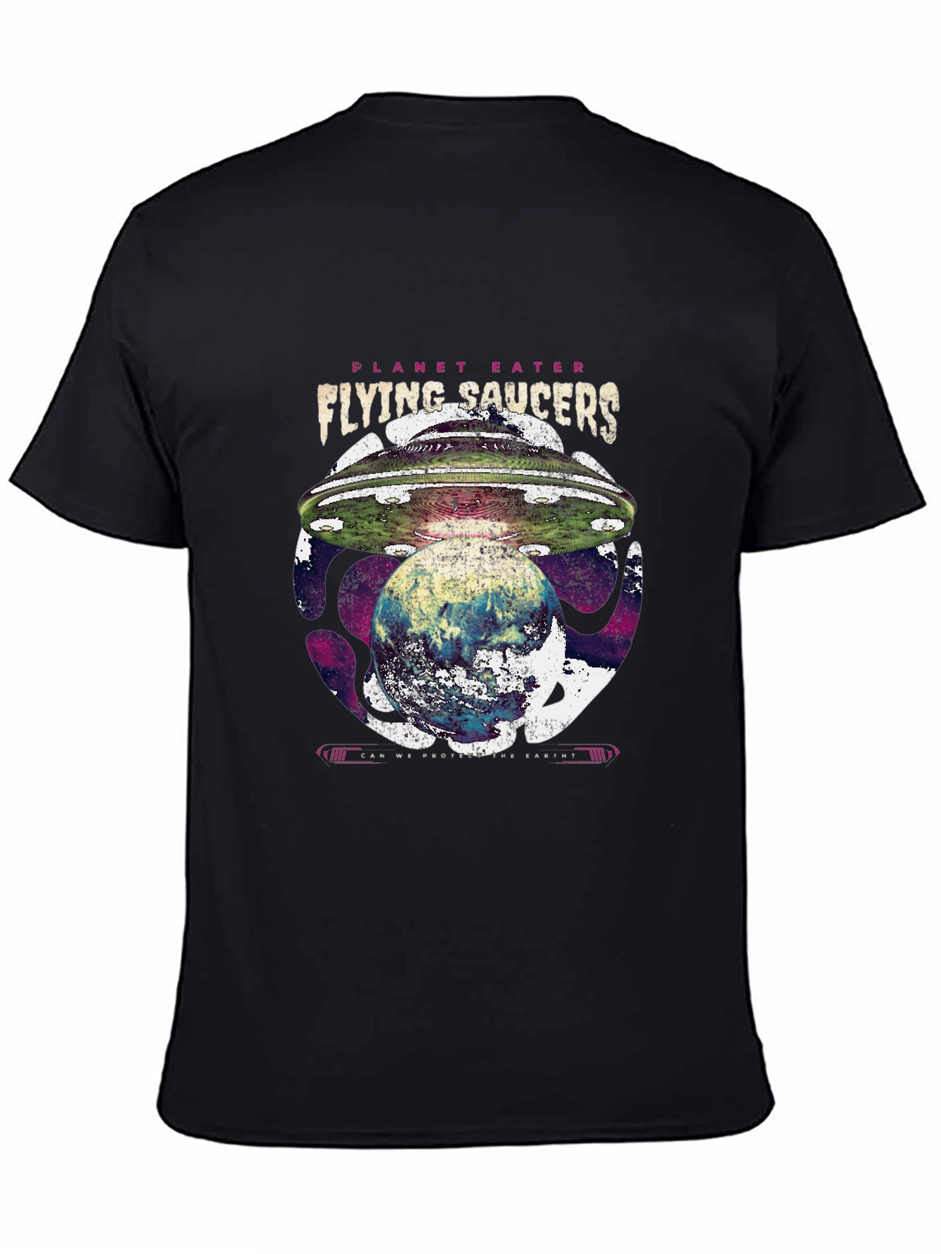Planet Eater UFO T-Shirt - Flying Saucers Graphic Tee