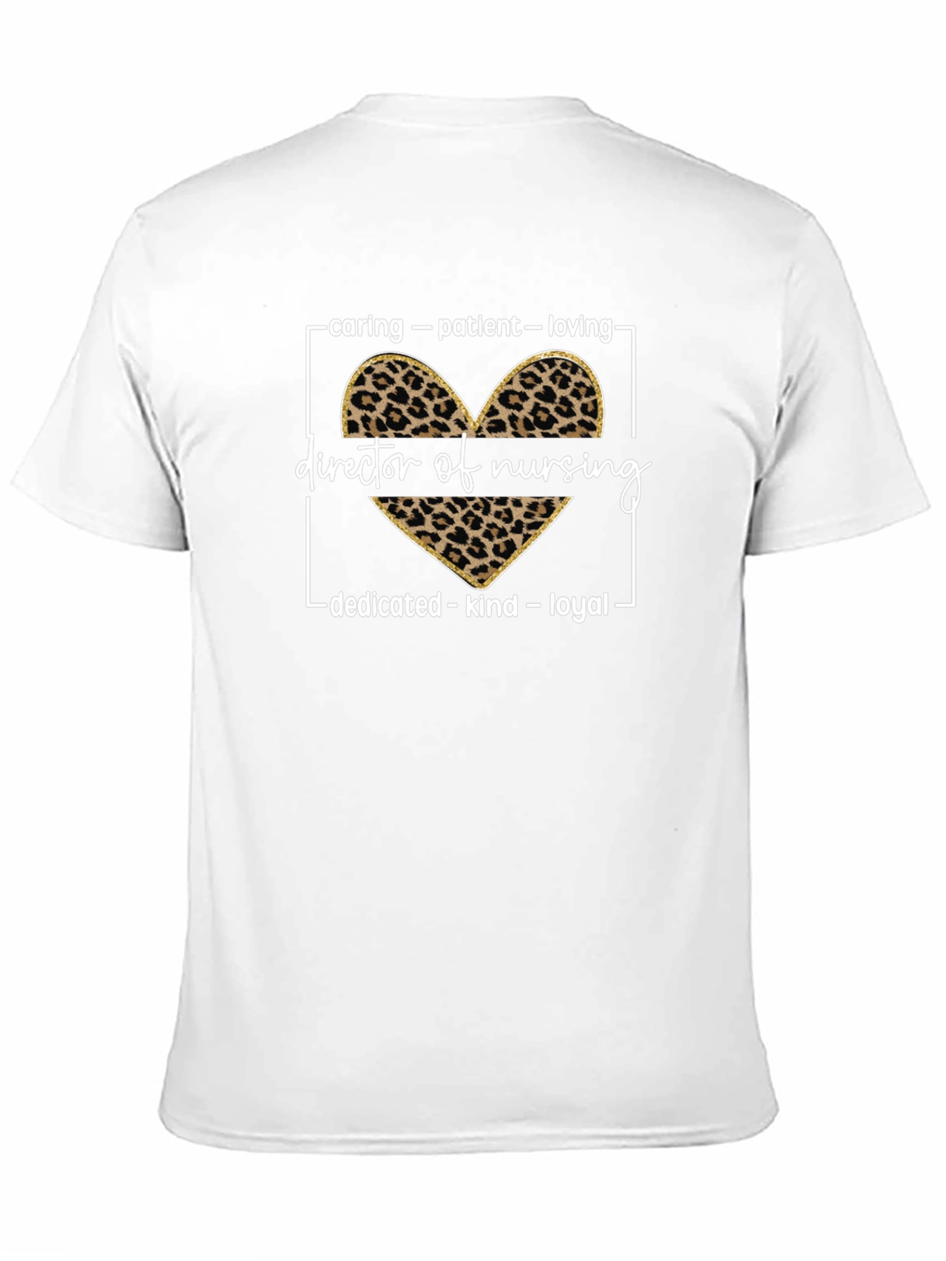 Director of Nursing Leopard Print Heart T-Shirt