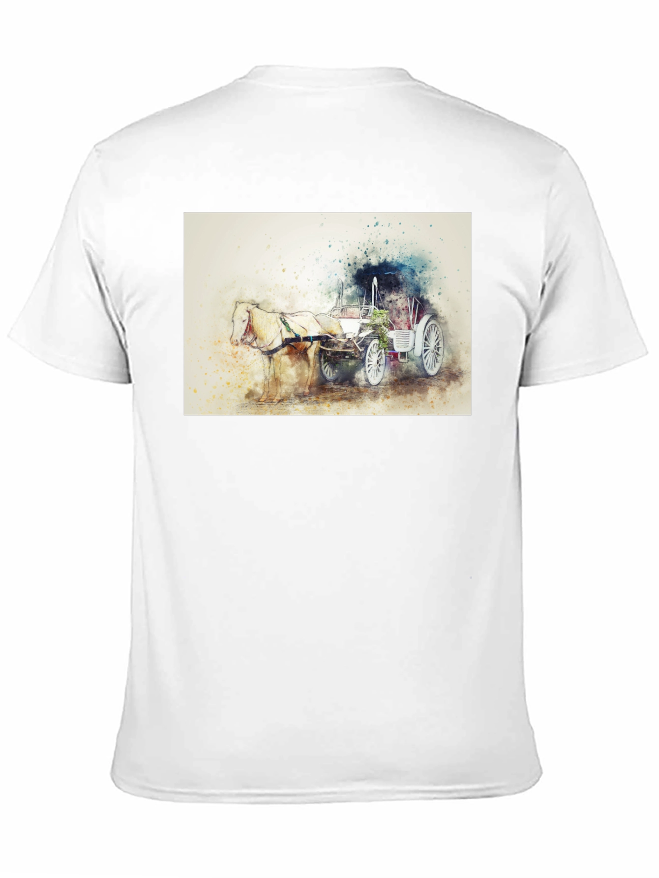 Horse & Carriage T-Shirt - Artistic Design