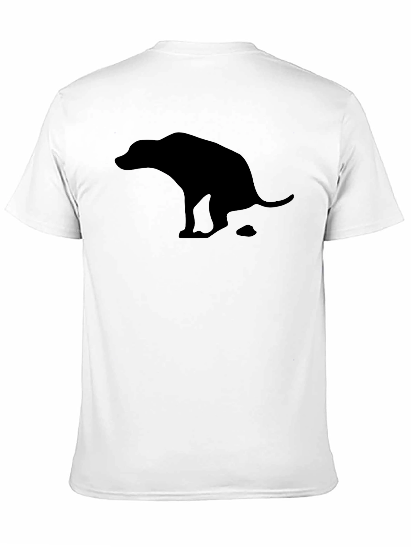 Funny Pooping Dog Graphic T-Shirt