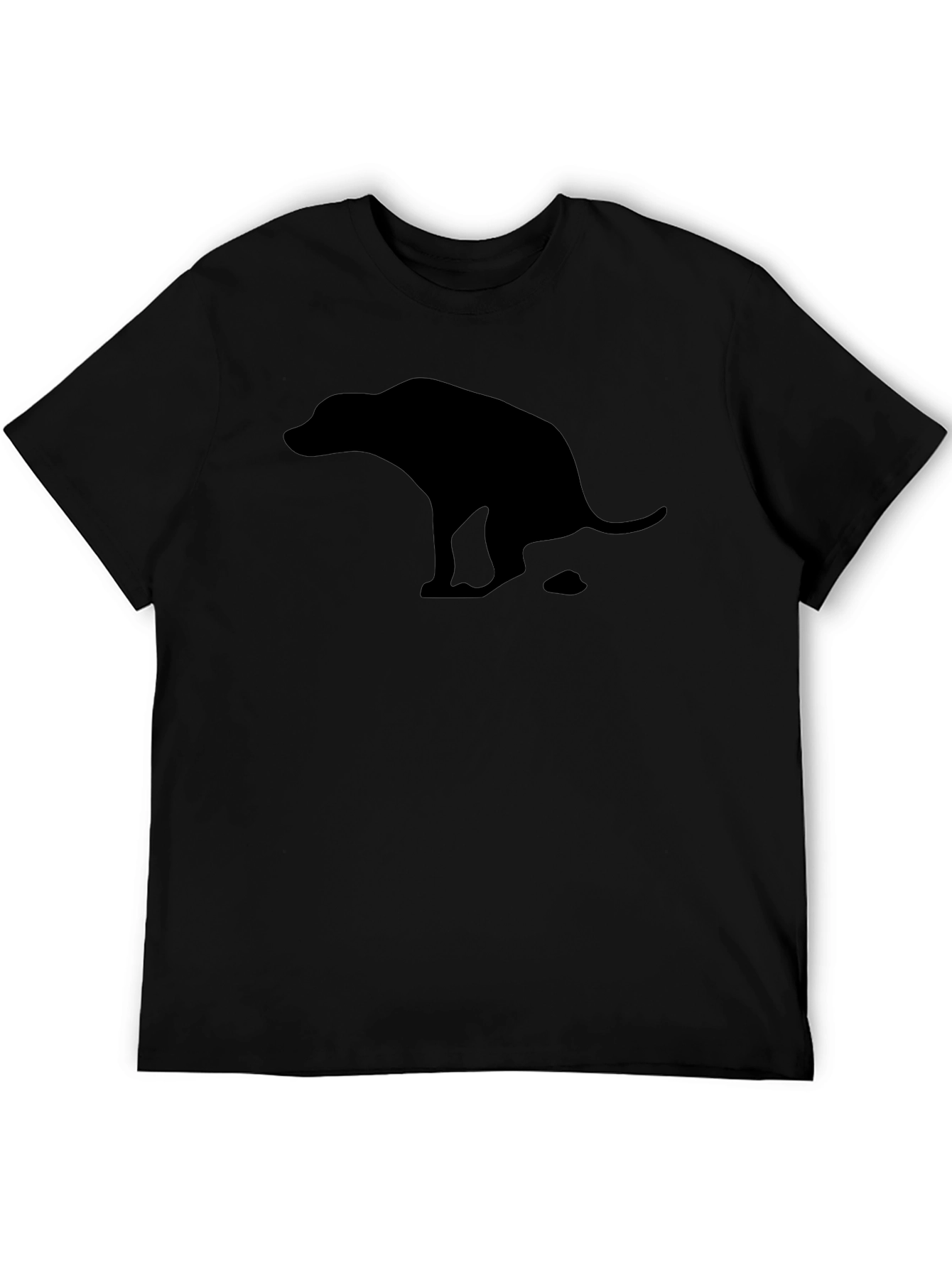 Funny Pooping Dog Graphic T-Shirt