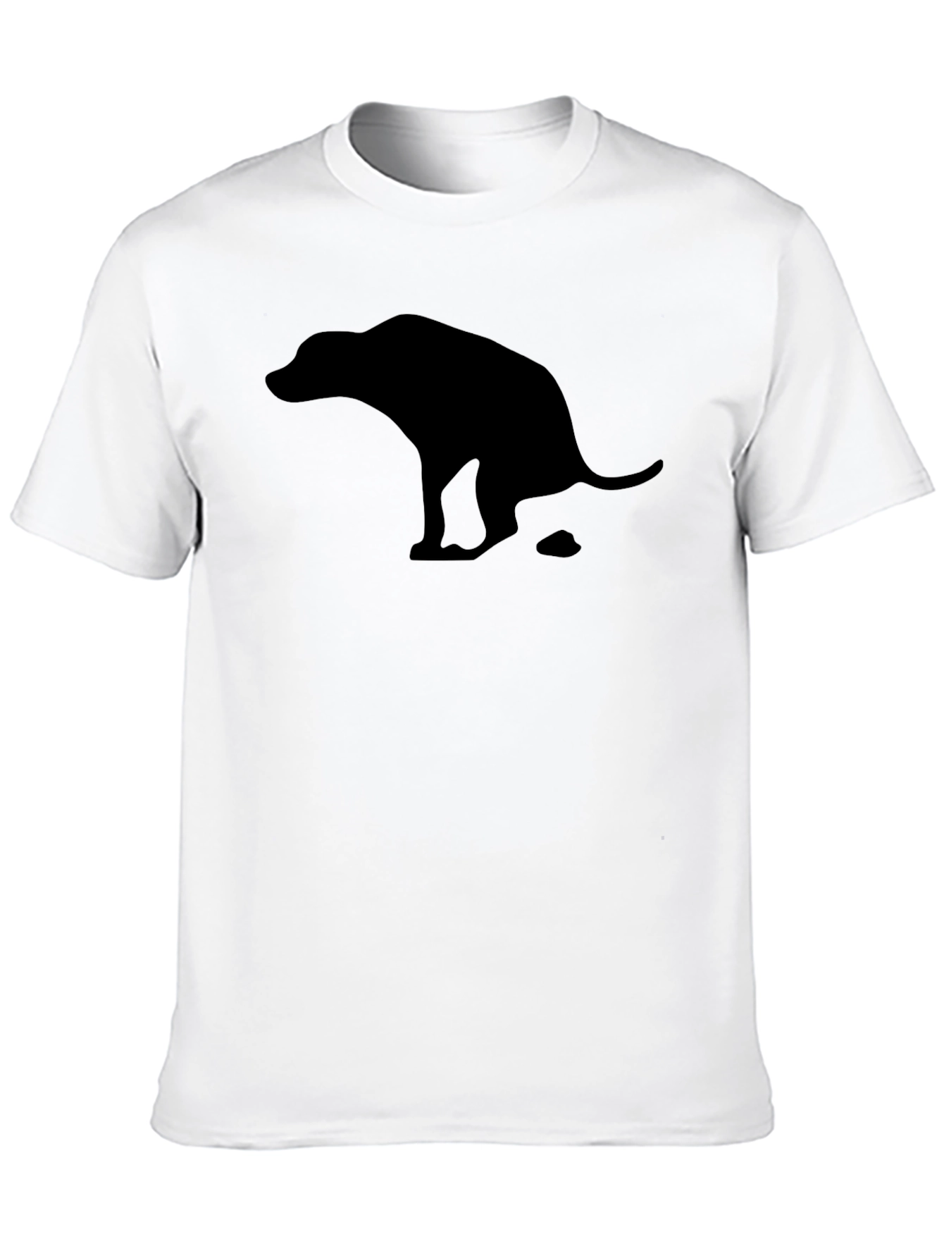 Funny Pooping Dog Graphic T-Shirt