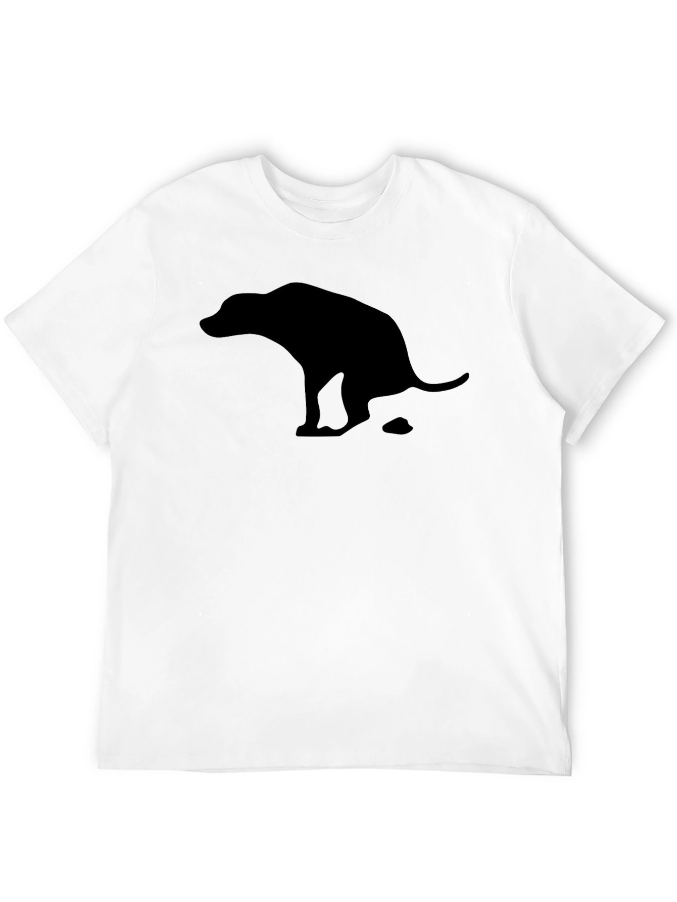 Funny Pooping Dog Graphic T-Shirt