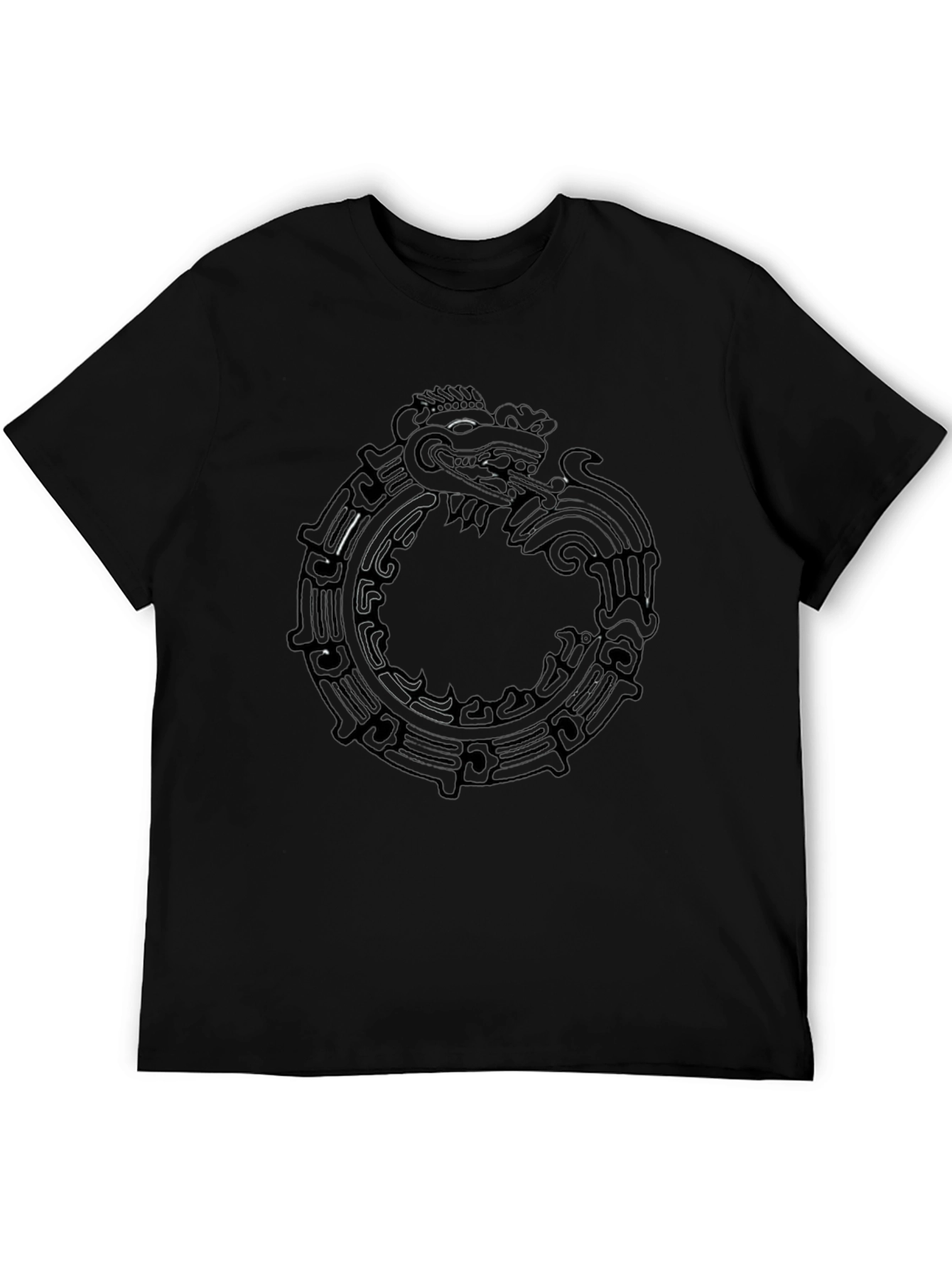 Ouroboros Dragon Graphic Tee - Black