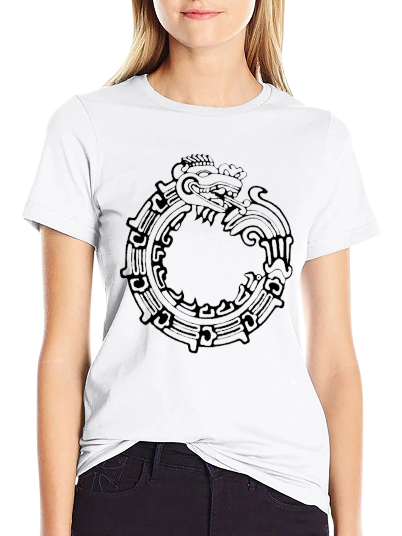 Ouroboros Dragon Graphic Tee - Black