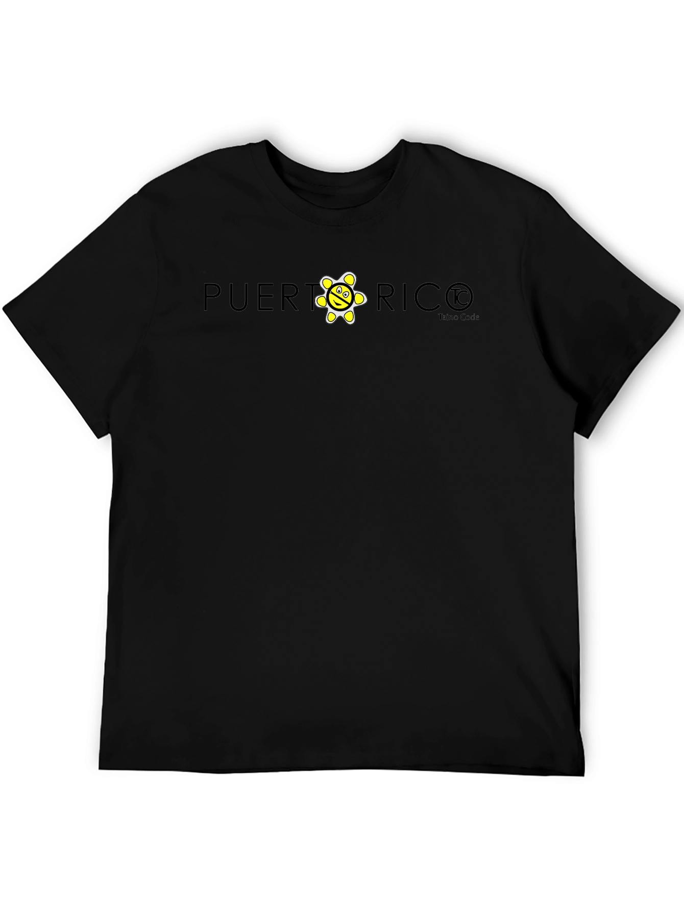 Puerto Rico Sol Taino Black T-Shirt
