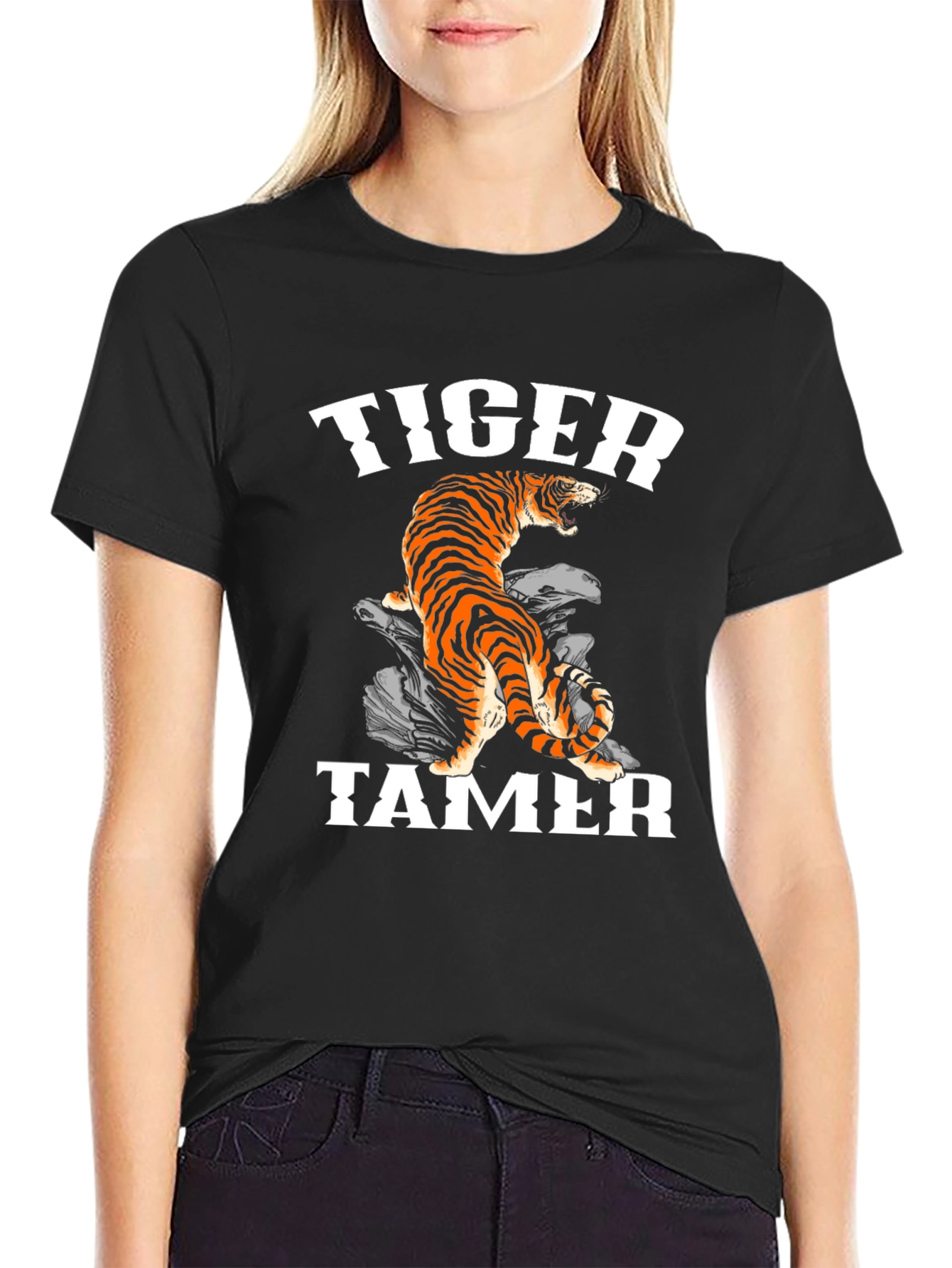 Tiger Tamer Graphic Tee - Classic Black T-Shirt