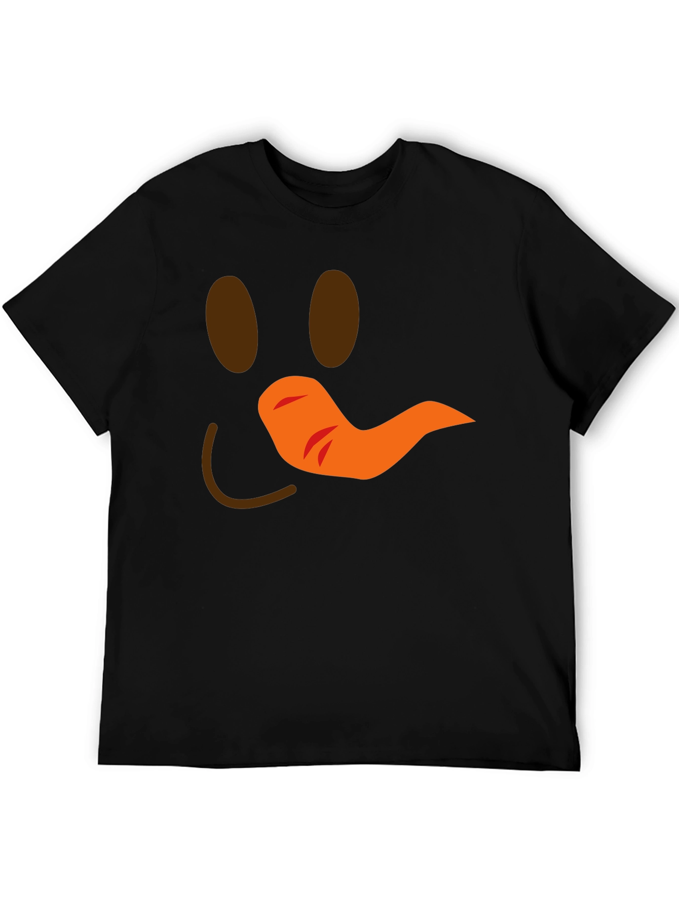 Snowman Face Graphic Tee - Holiday Fun