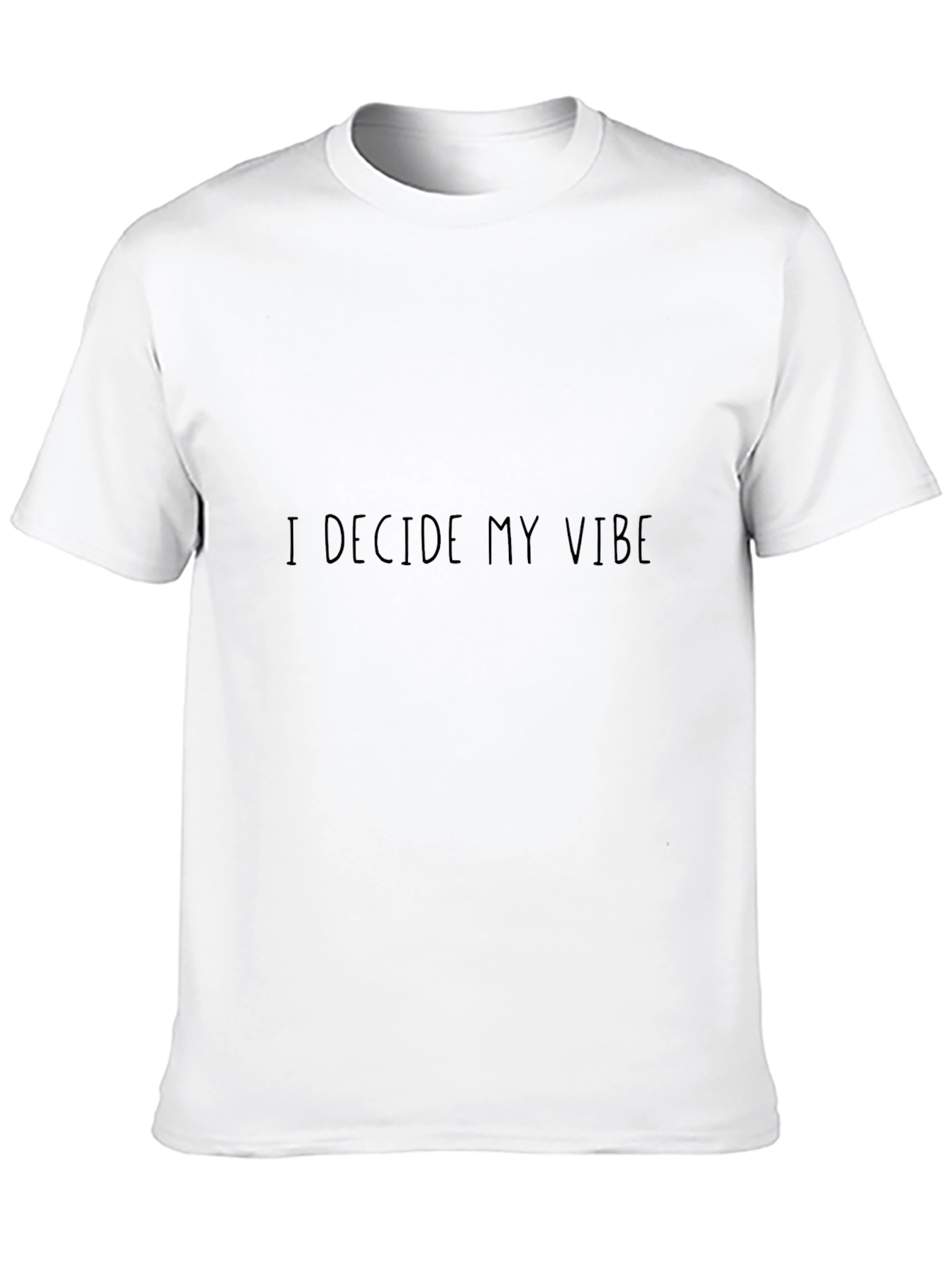 I Decide My Vibe Black Graphic Tee