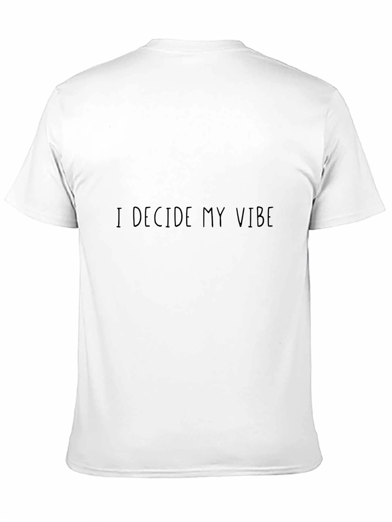 I Decide My Vibe Black Graphic Tee