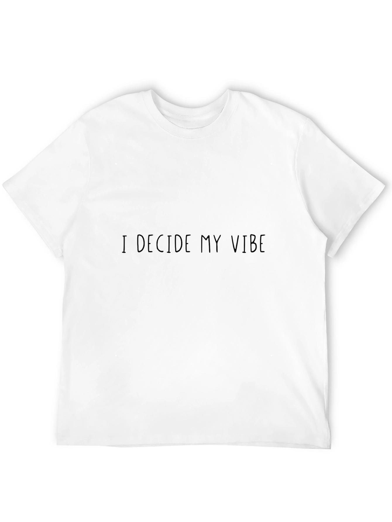 I Decide My Vibe Black Graphic Tee