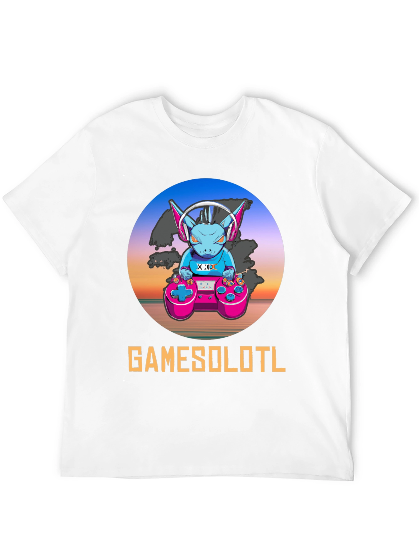 GAMESOLOTL Black Gaming T-Shirt