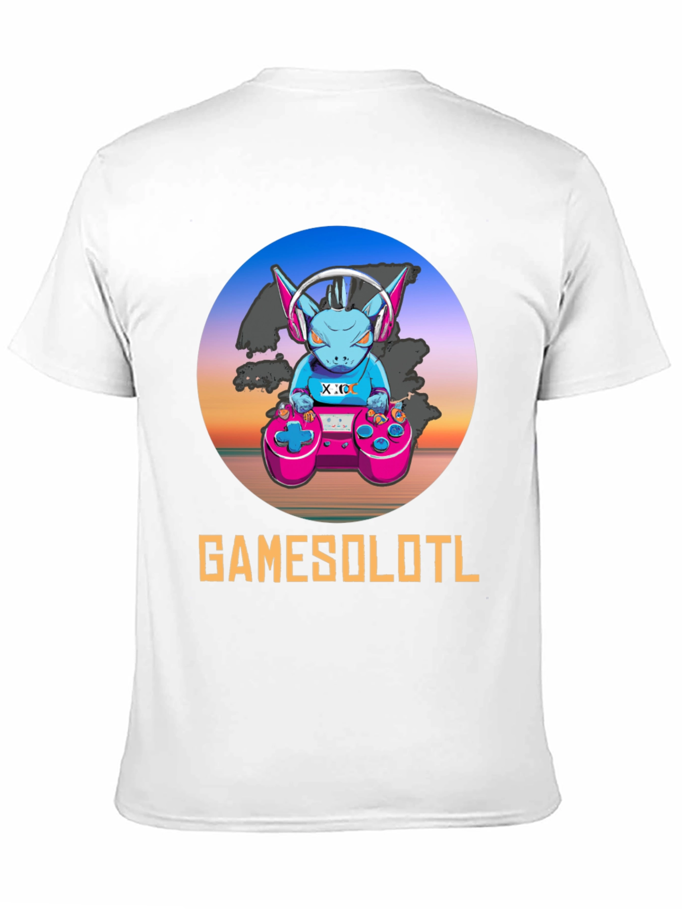 GAMESOLOTL Black Gaming T-Shirt