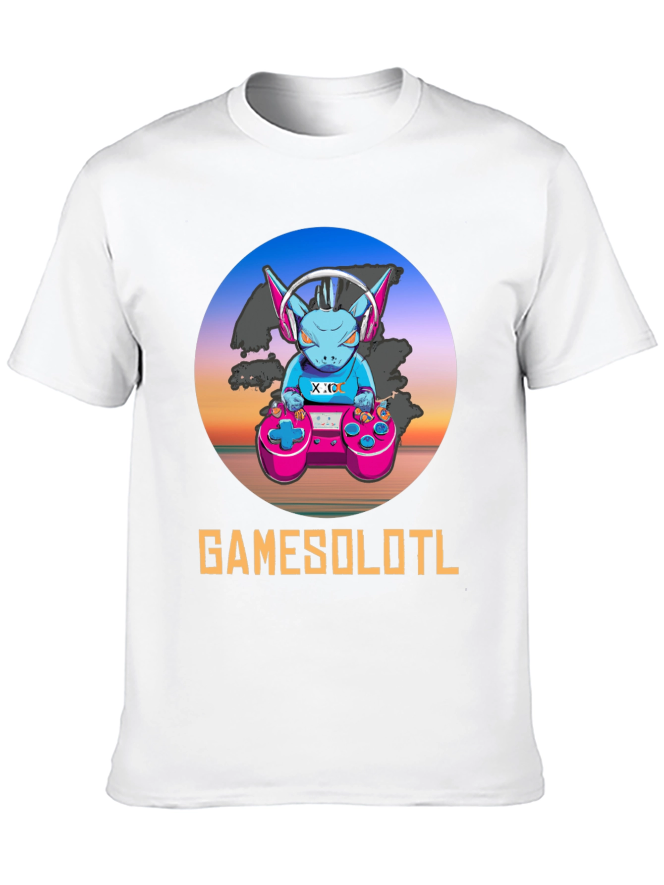 GAMESOLOTL Black Gaming T-Shirt