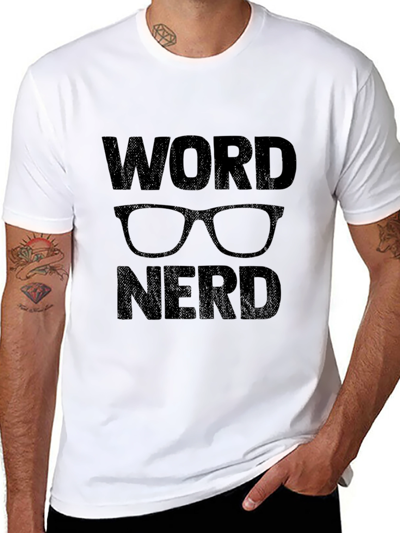 Word Nerd Graphic T-Shirt - Black