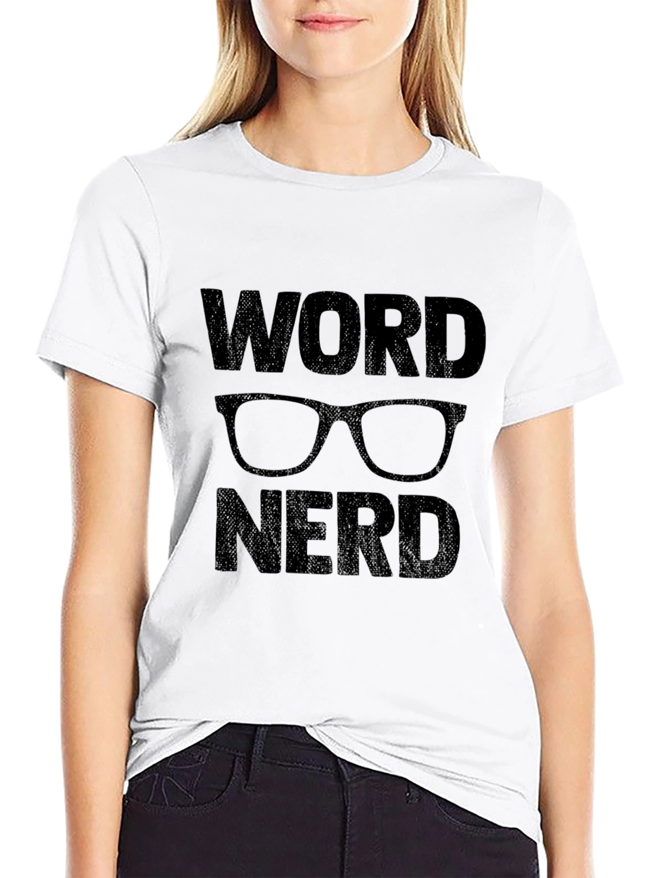 Word Nerd Graphic T-Shirt - Black