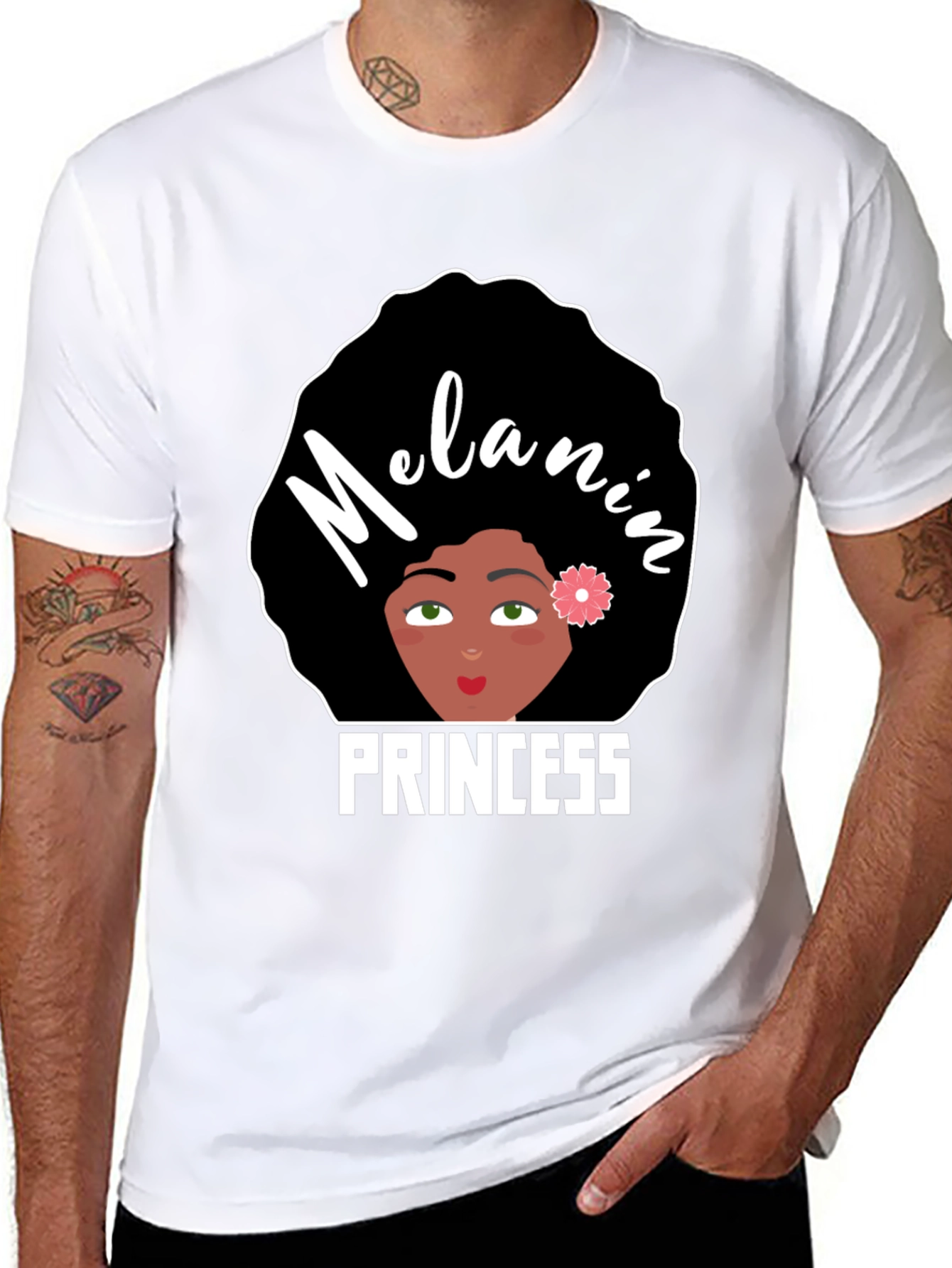Melanin Princess Graphic Tee - Black Pride