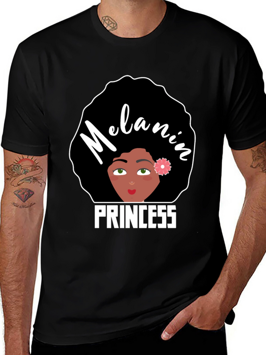 Melanin Princess Graphic Tee - Black Pride
